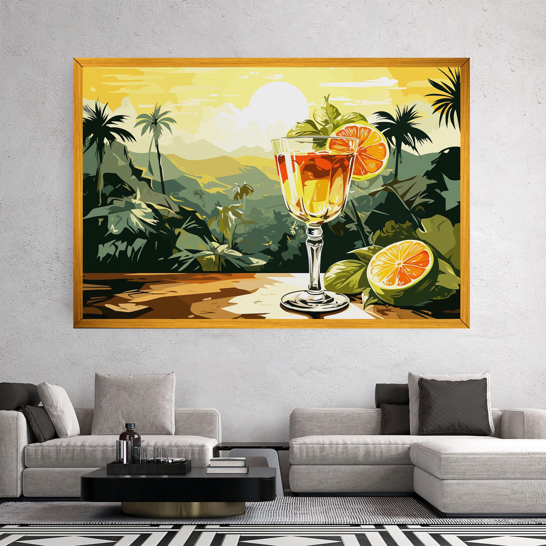 Картина на платно Orange Drink mockup 2