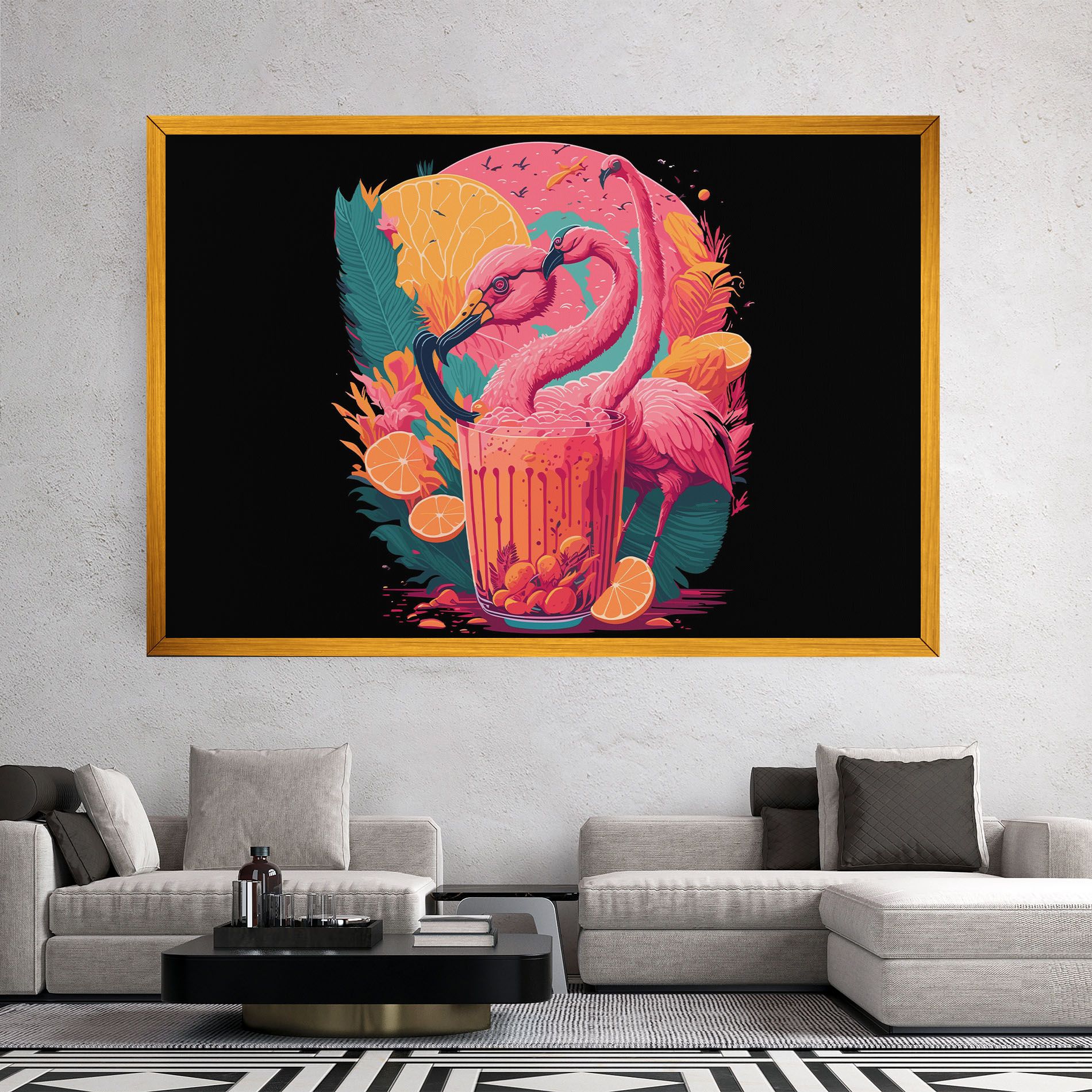 Pink Bird Drink mockup 2