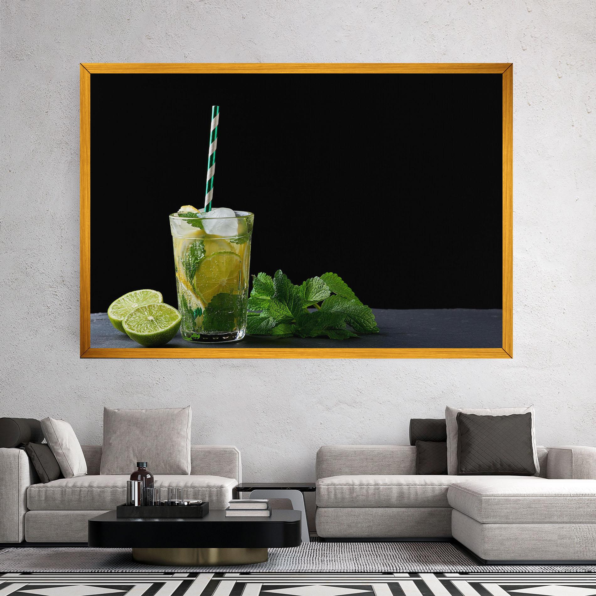 Картина на платно Refreshing Drink mockup 2