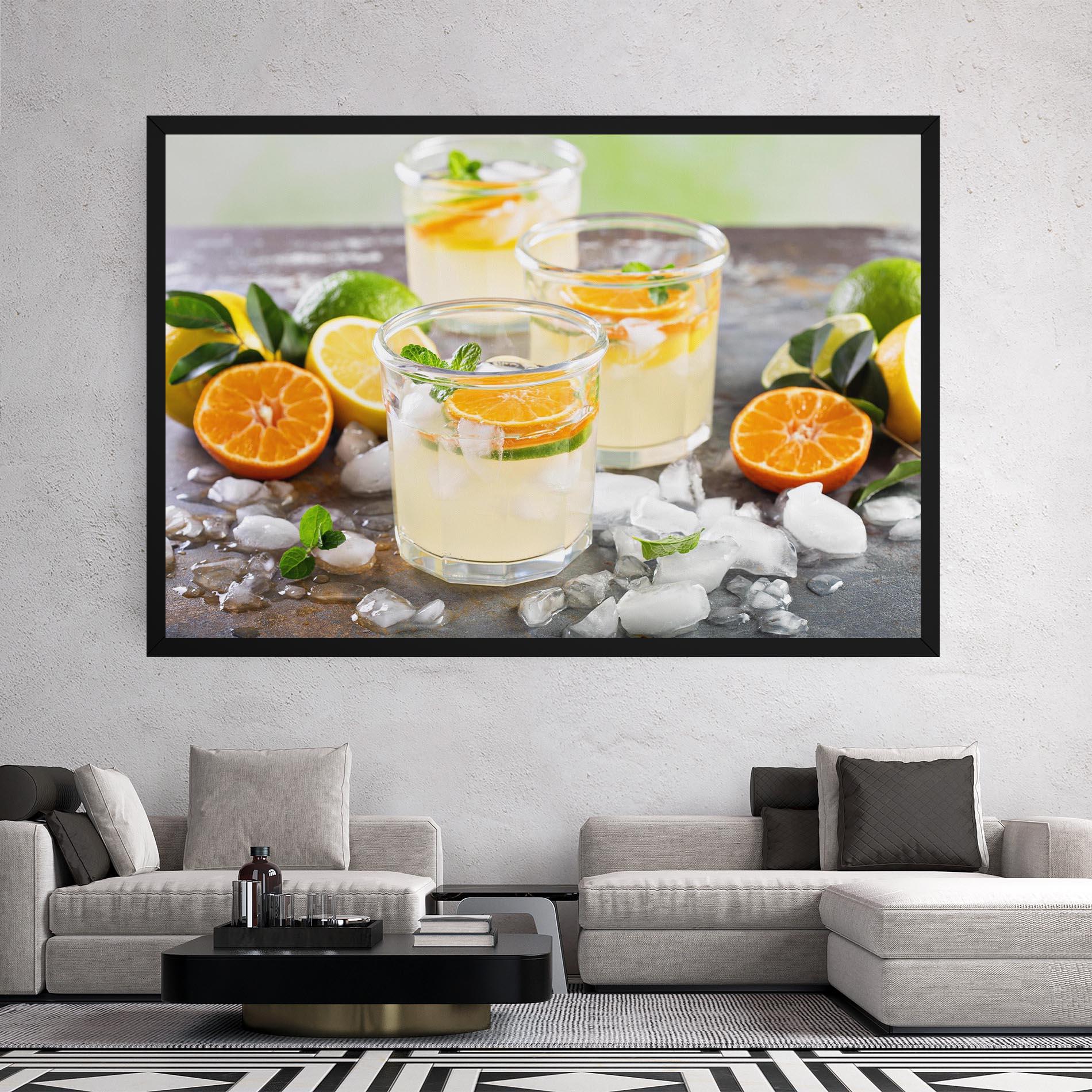 Картина на платно Citrus Fruit Lemonade mockup 2