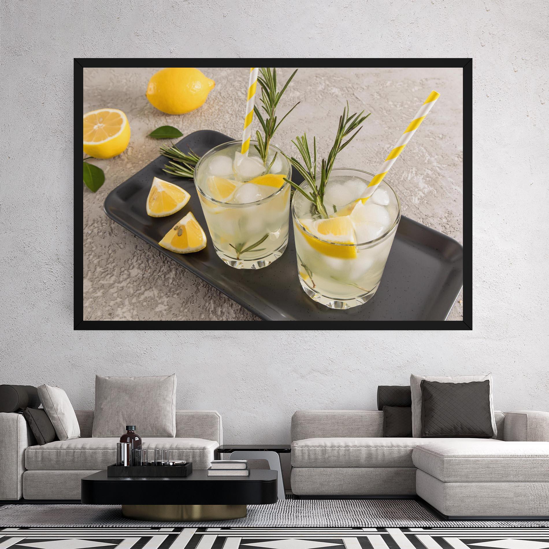 Картина на платно Fruit Vitamin Water mockup 2