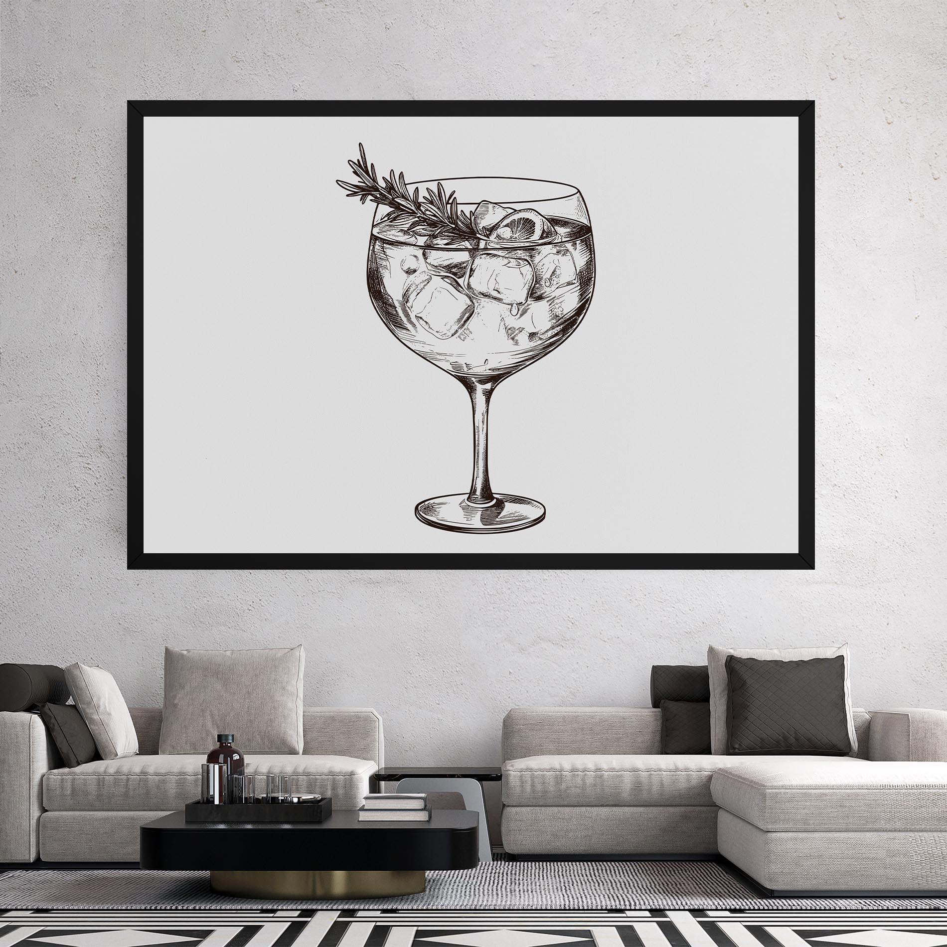 Картина на платно Gintonic mockup 2