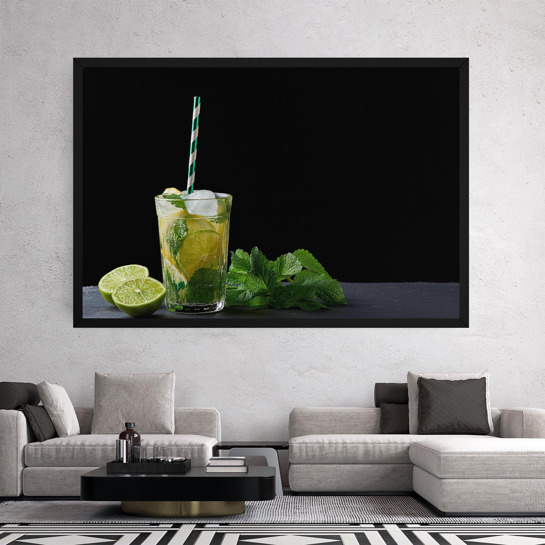 Картина на платно Refreshing Drink mockup 2