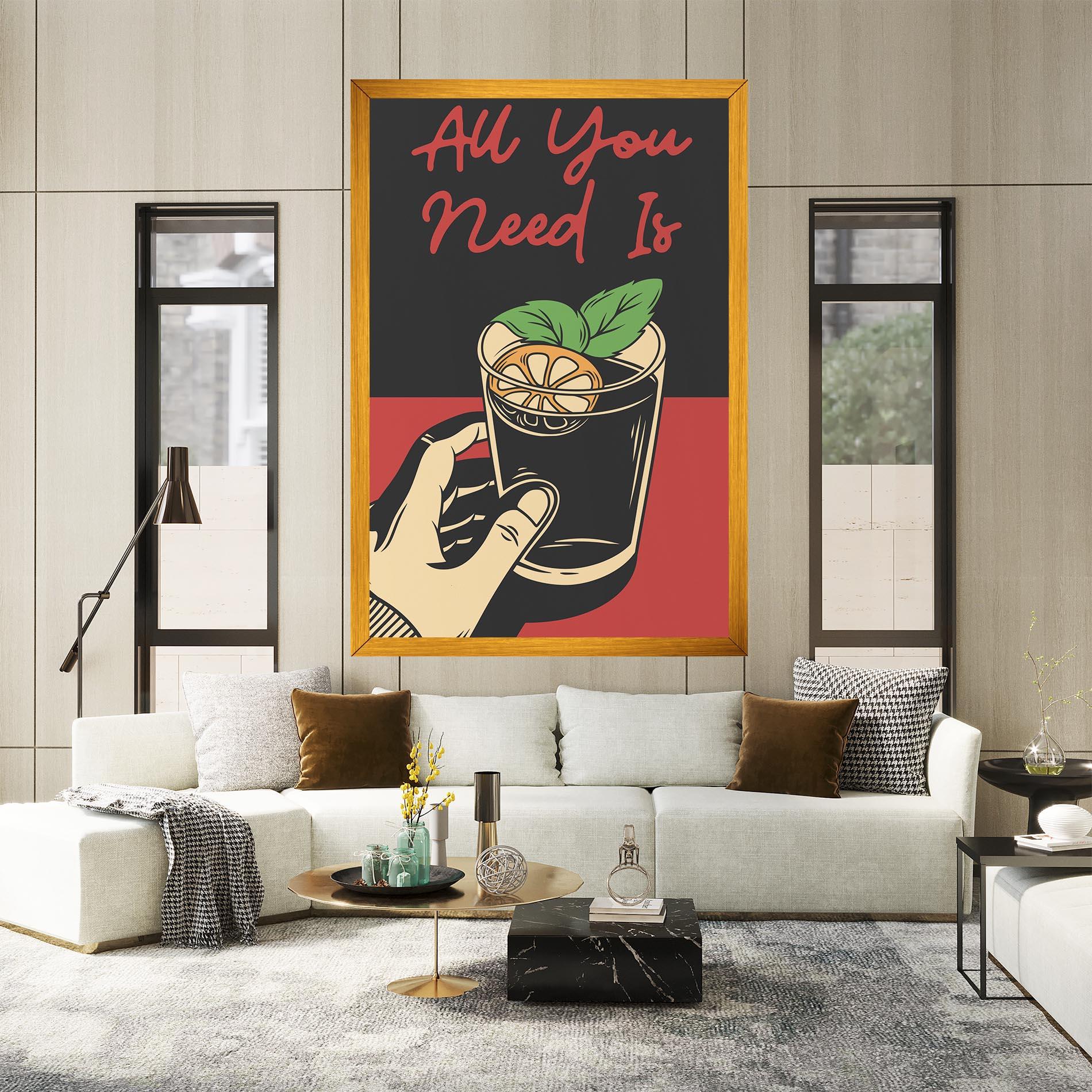 Картина на платно All U Need mockup 2