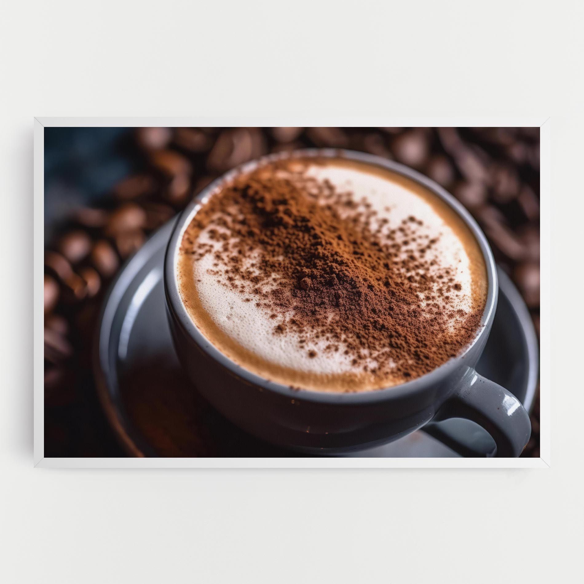 Cappuccino Coffee Close Up mockup 0
