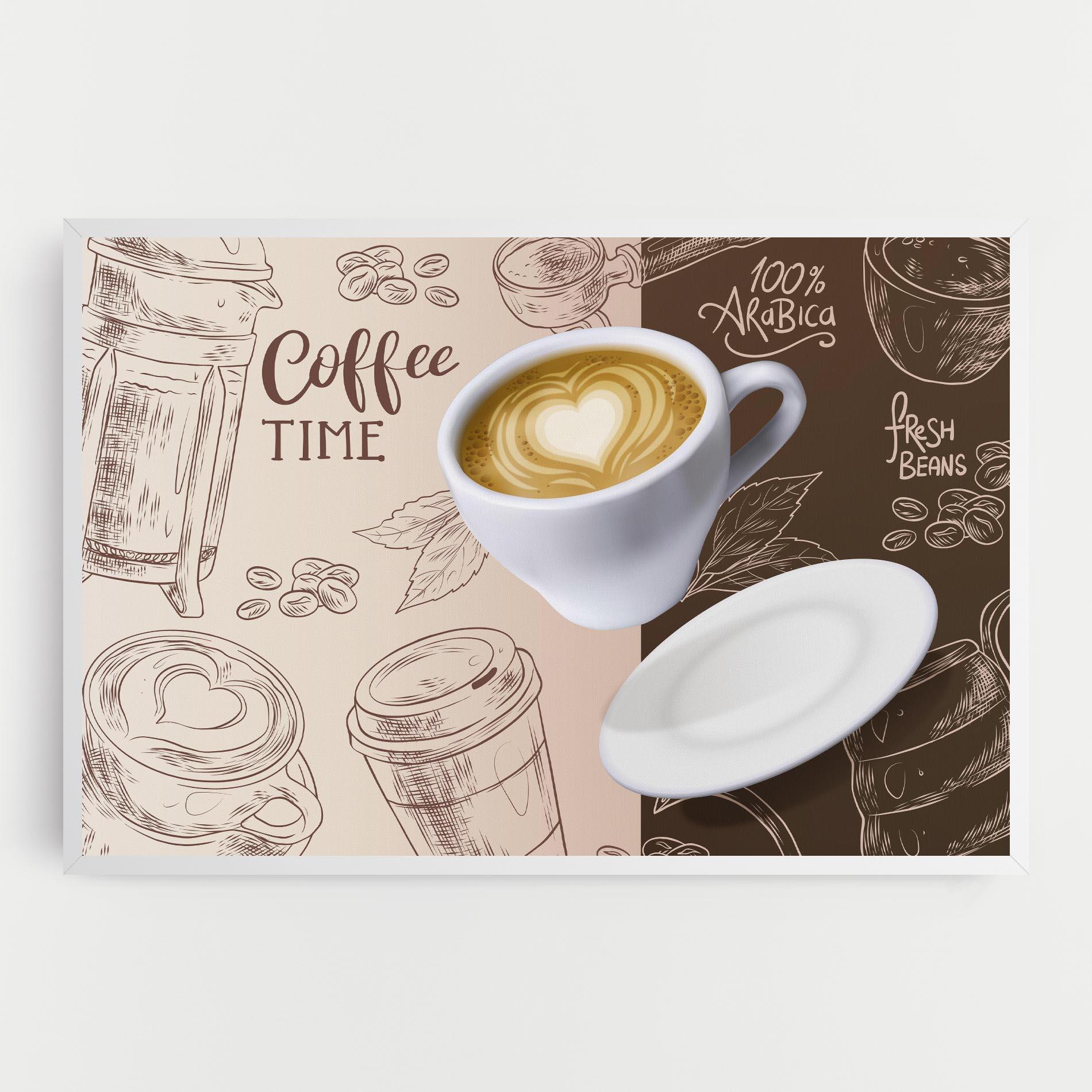 Картина на платно Coffee Time mockup 0
