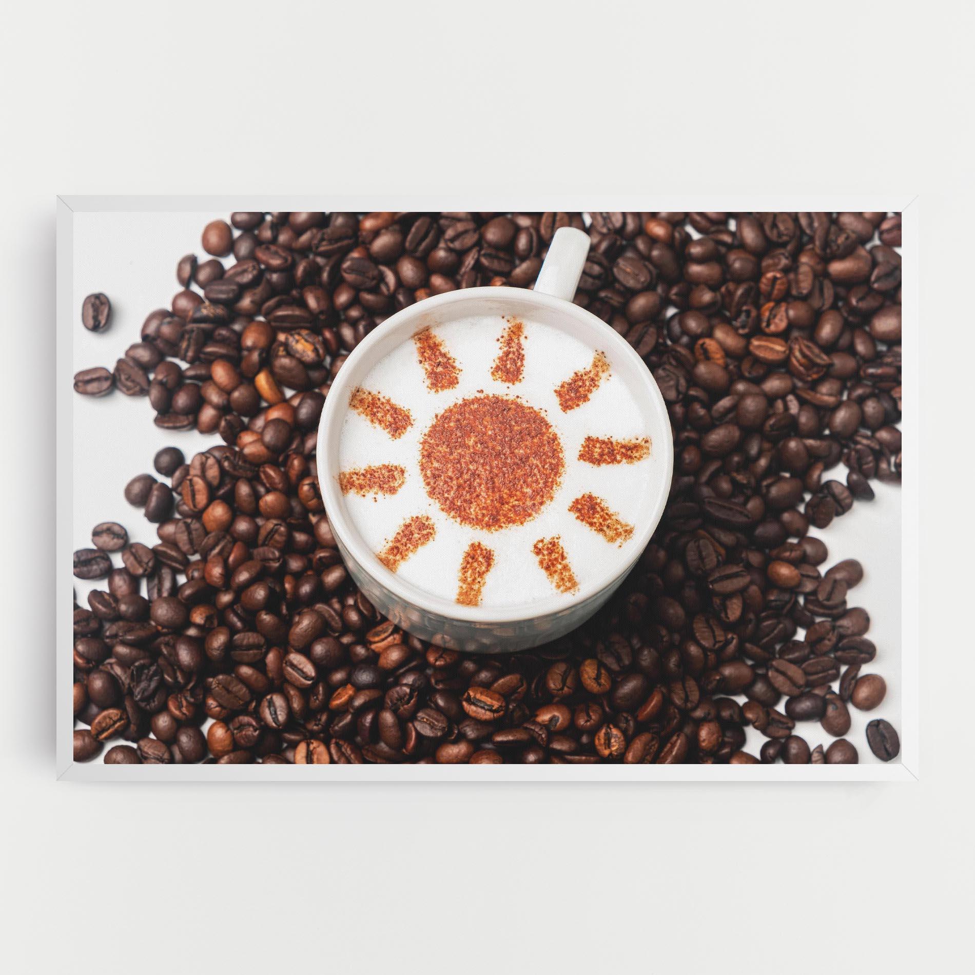 Картина на платно Sun Pattern Coffee mockup 0