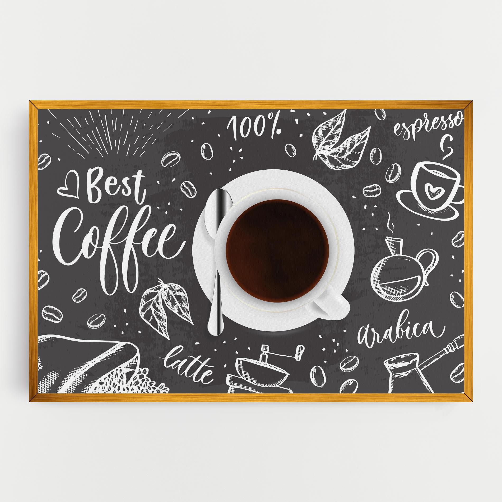 Картина на платно Best Coffee mockup 0