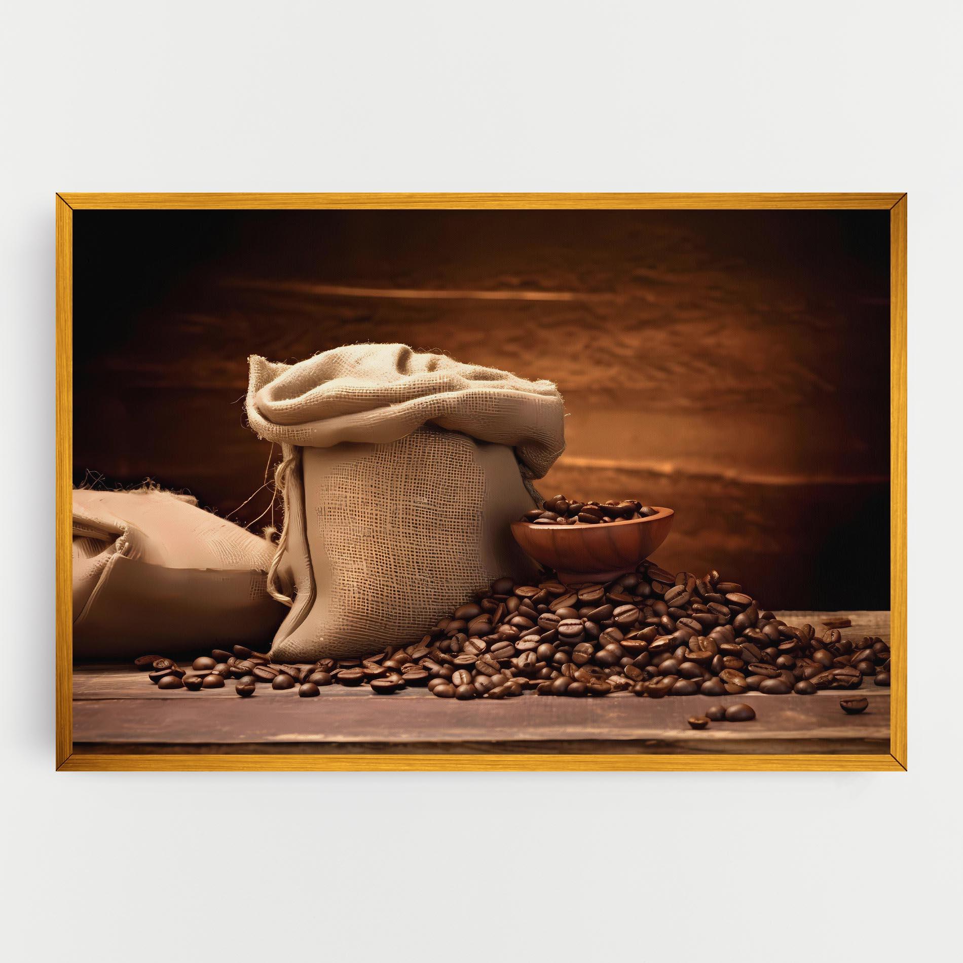 Картина на платно Big Bag Of Coffee Beans mockup 0