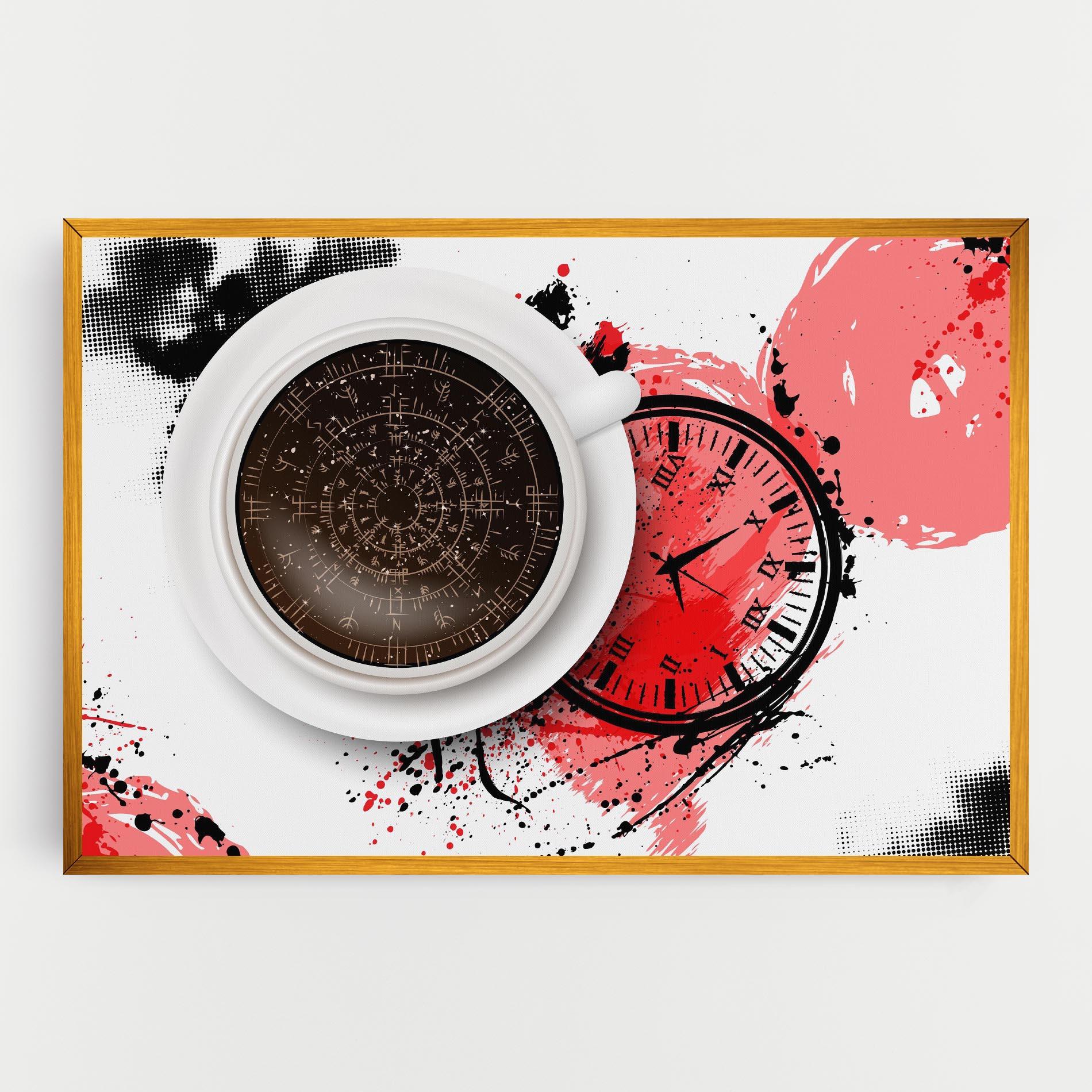 Картина на платно Coffee Reading mockup 0