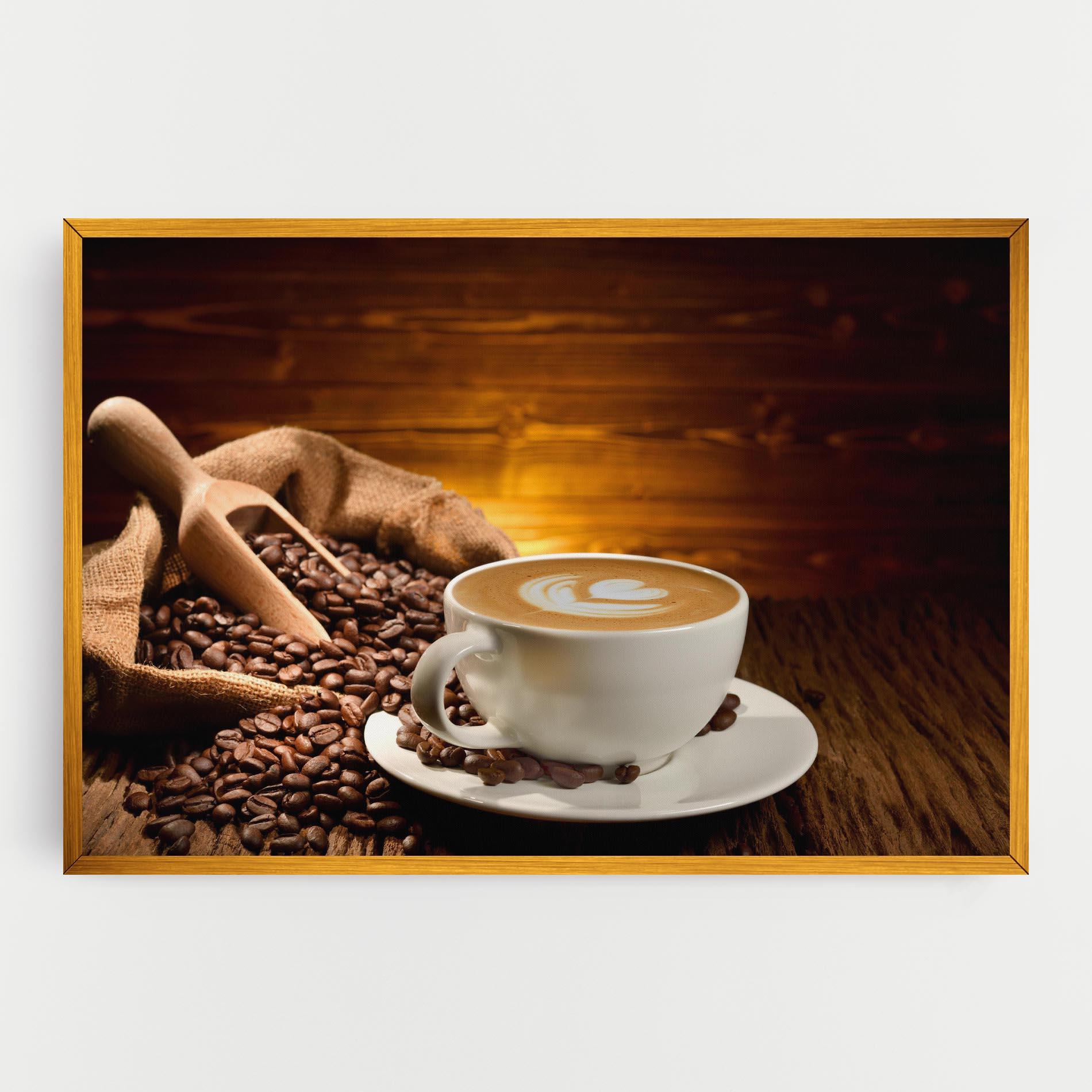 Картина на платно Latte Coffee mockup 0