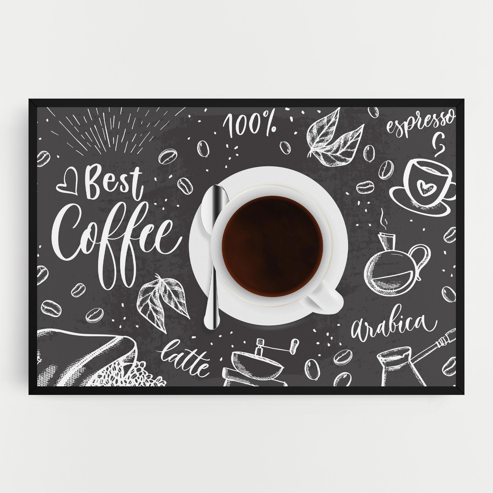 Картина на платно Best Coffee mockup 0