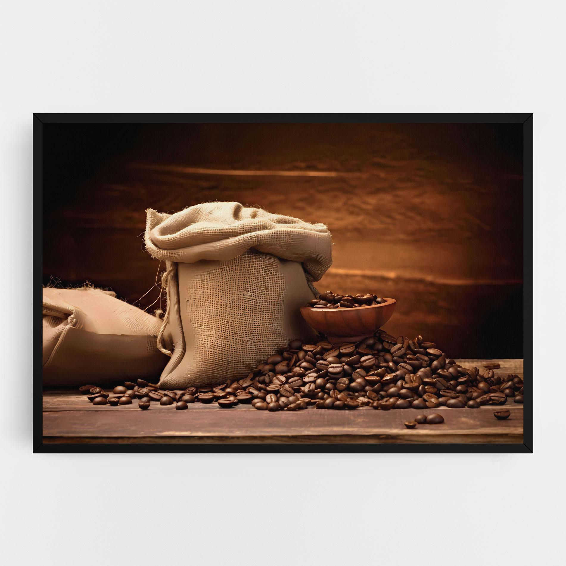 Картина на платно Big Bag Of Coffee Beans mockup 0