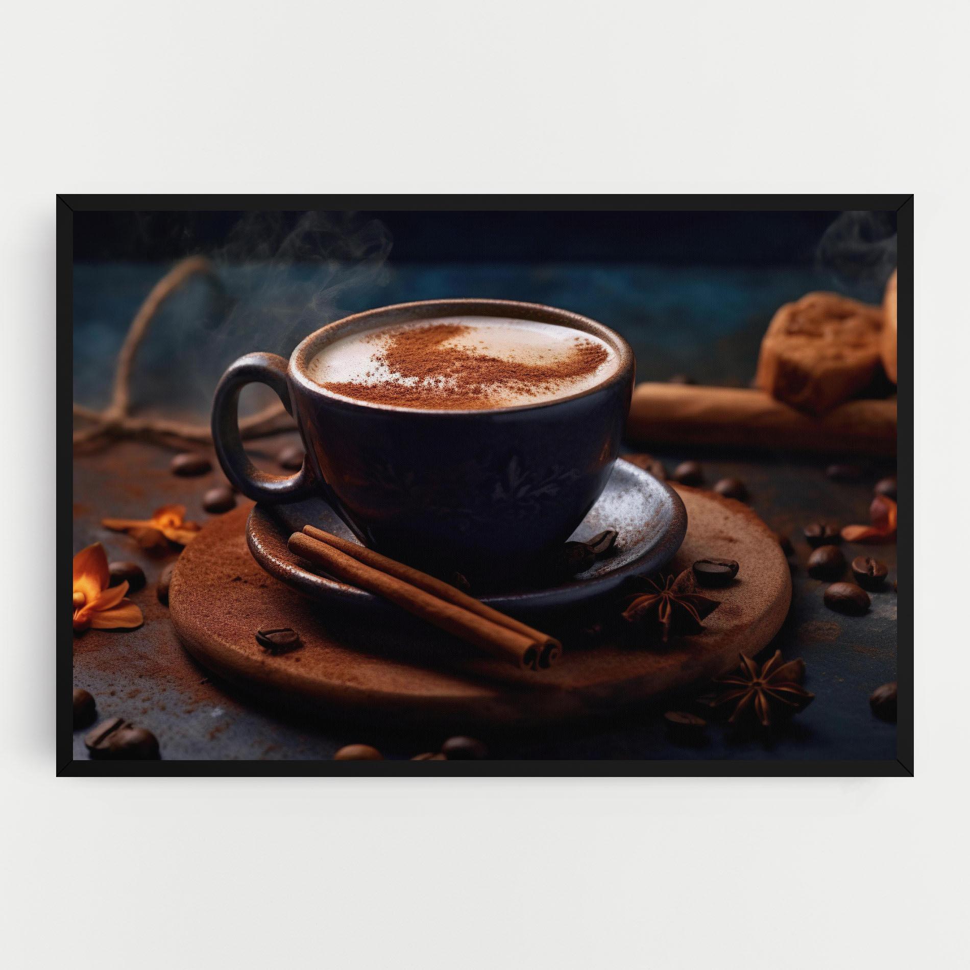 Картина на платно Cinnamon Coffee Cup mockup 0