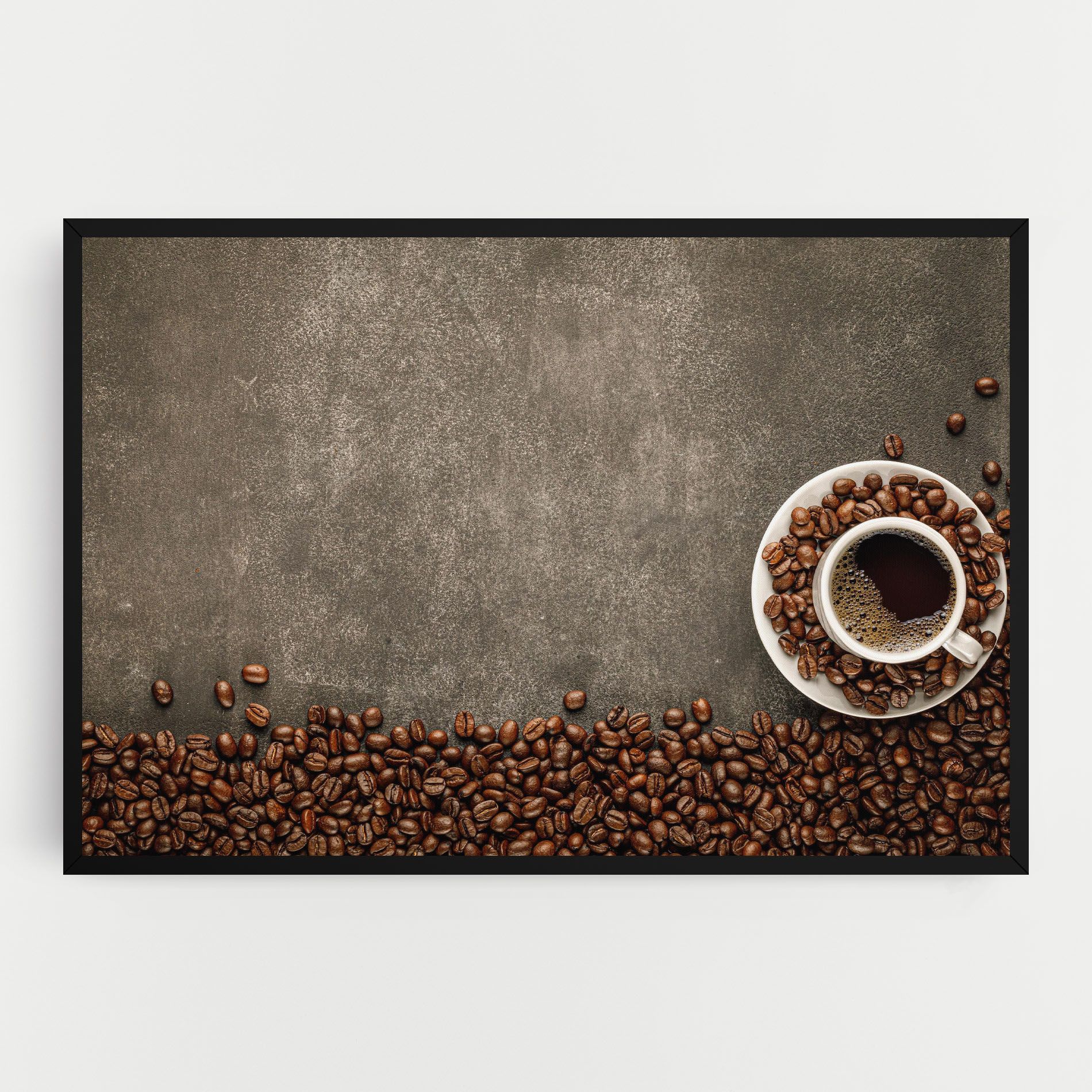 Coffee On Grey Table mockup 0