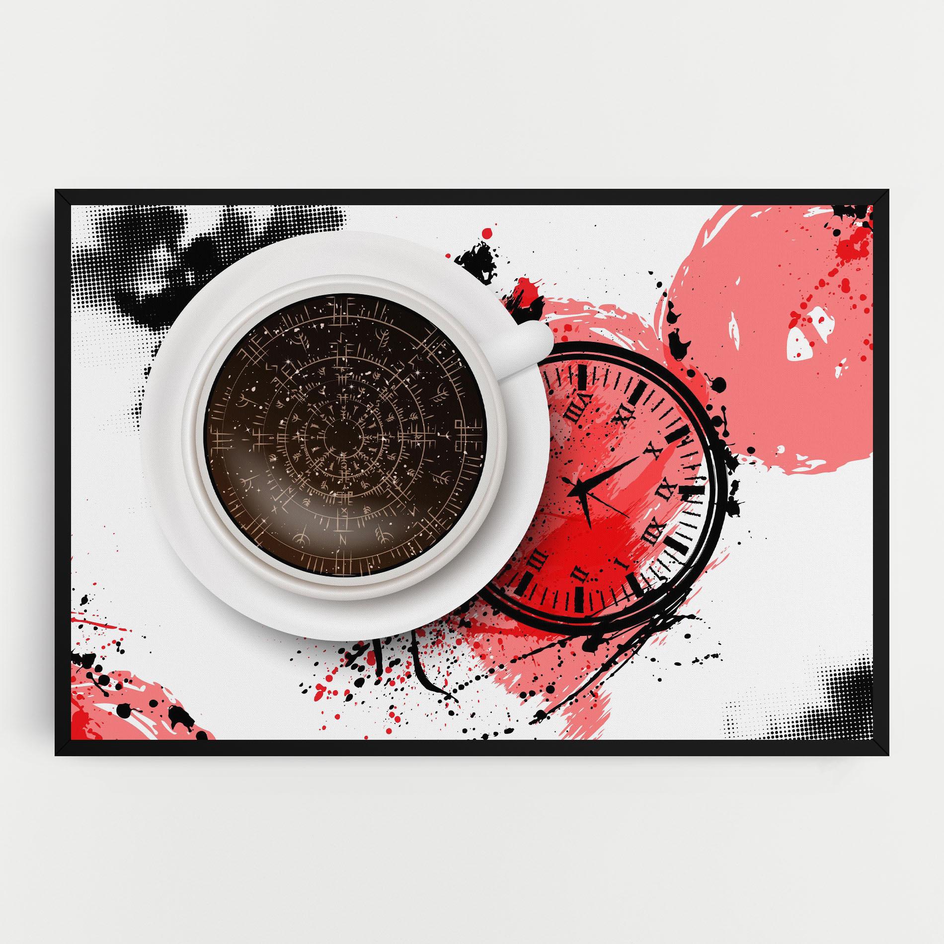 Картина на платно Coffee Reading mockup 0