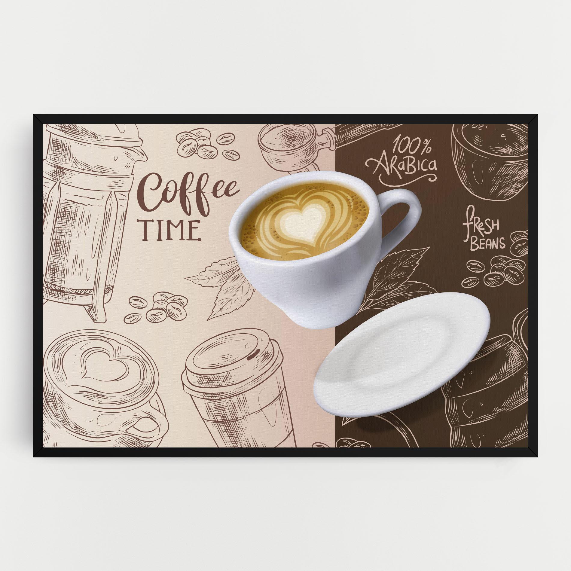 Картина на платно Coffee Time mockup 0