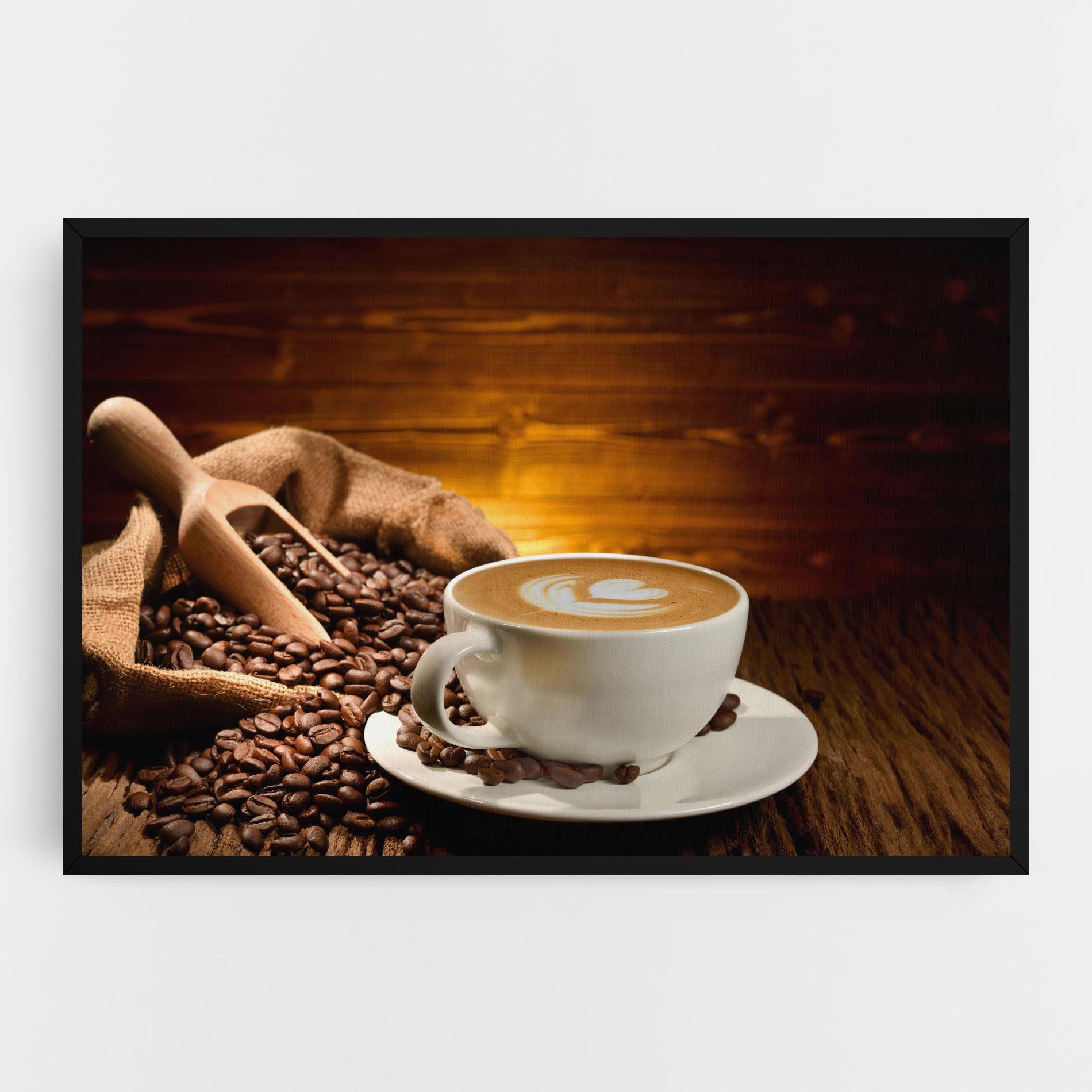 Картина на платно Latte Coffee mockup 0