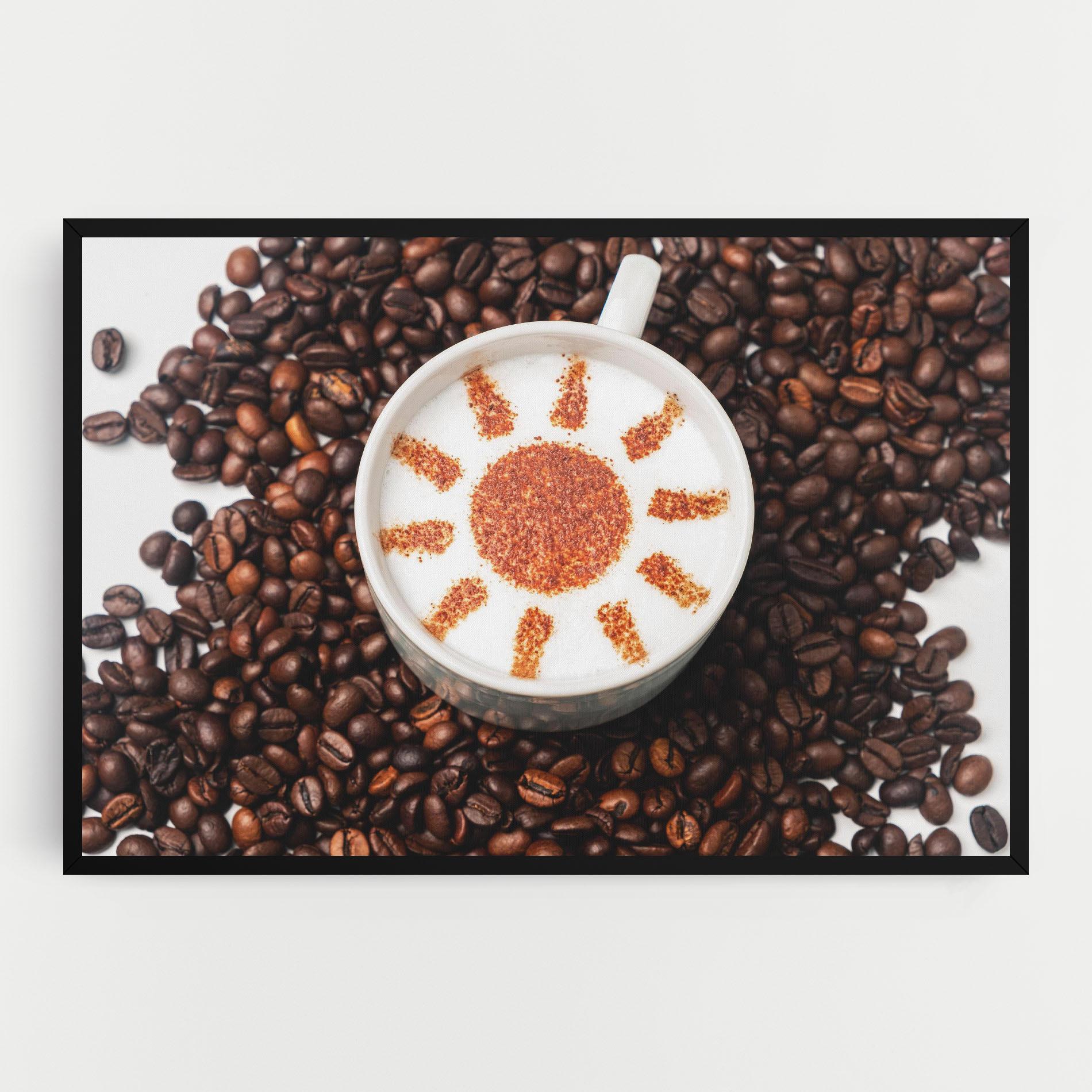 Картина на платно Sun Pattern Coffee mockup 0