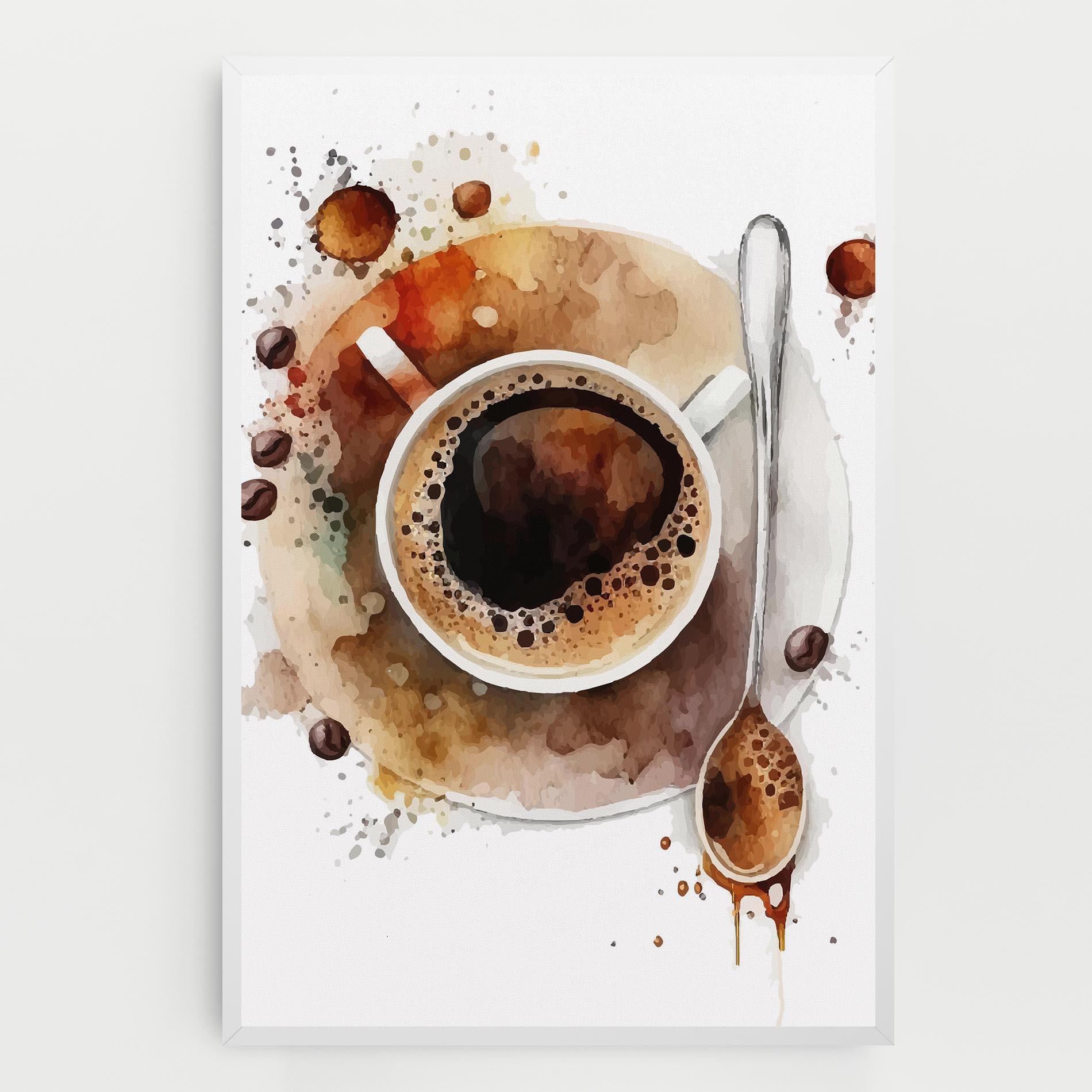 Картина на платно Coffee Liquid mockup 0