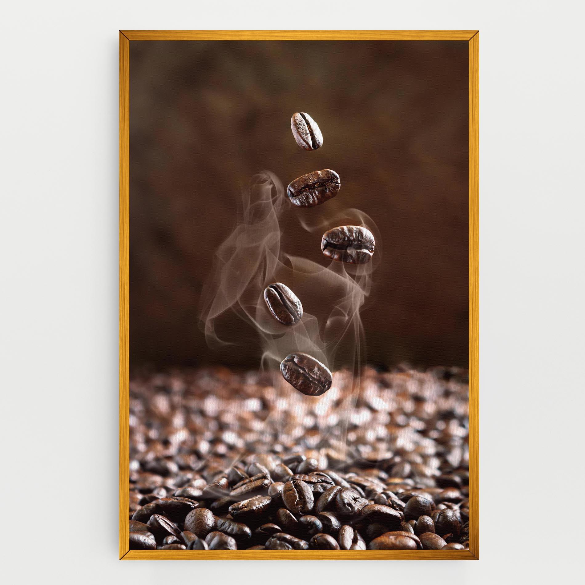 Картина на платно Close Up Falling Beans mockup 0