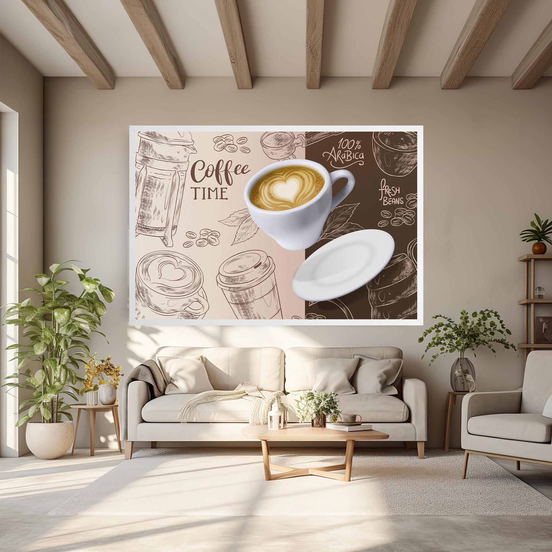 Картина на платно Coffee Time mockup 6