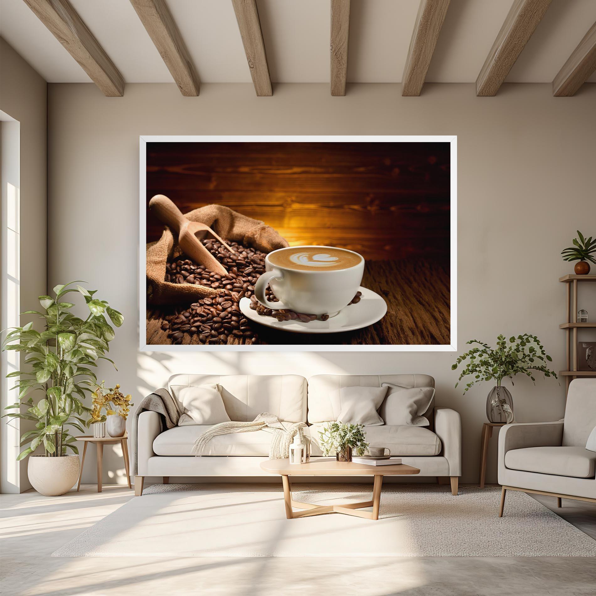 Картина на платно Latte Coffee mockup 6