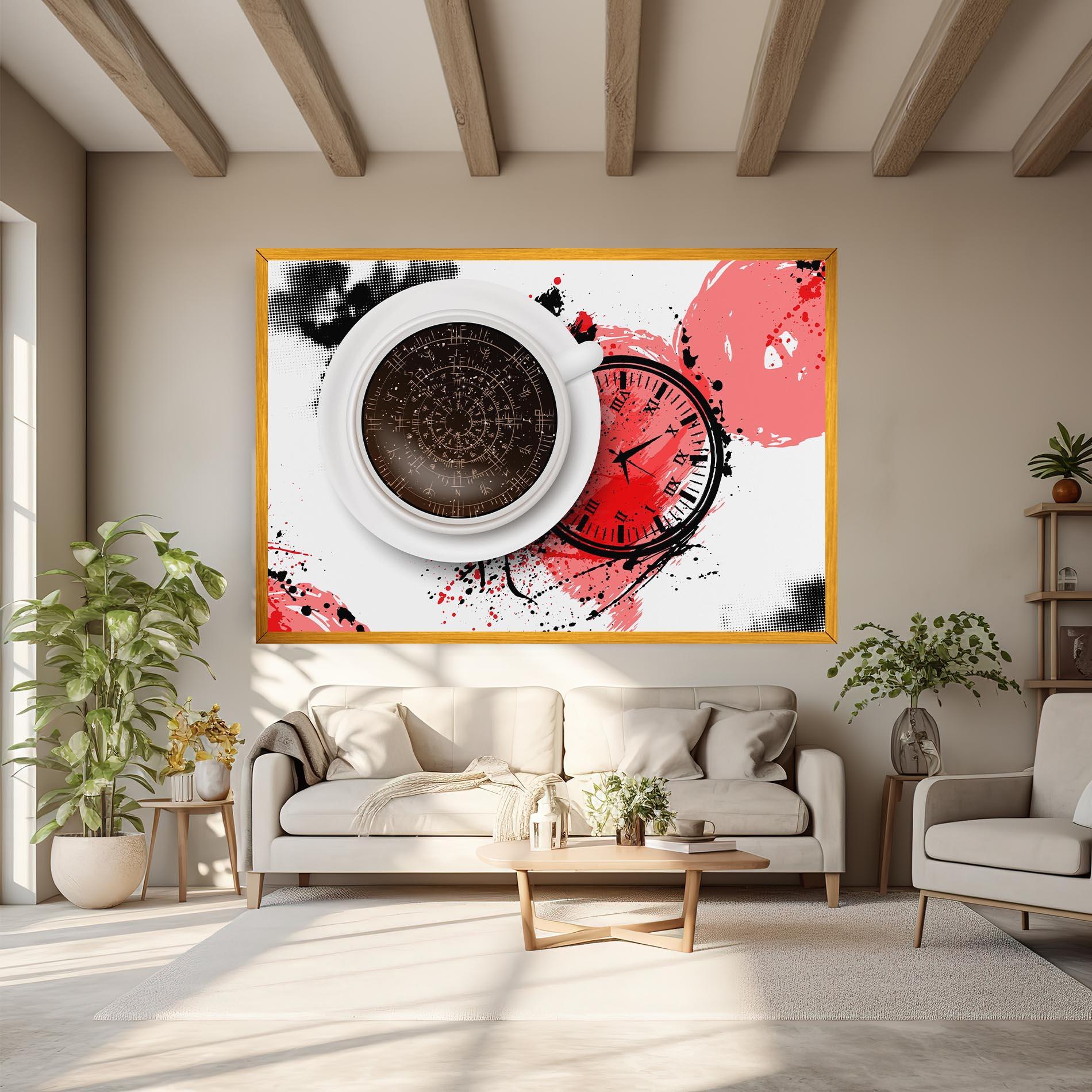 Картина на платно Coffee Reading mockup 6