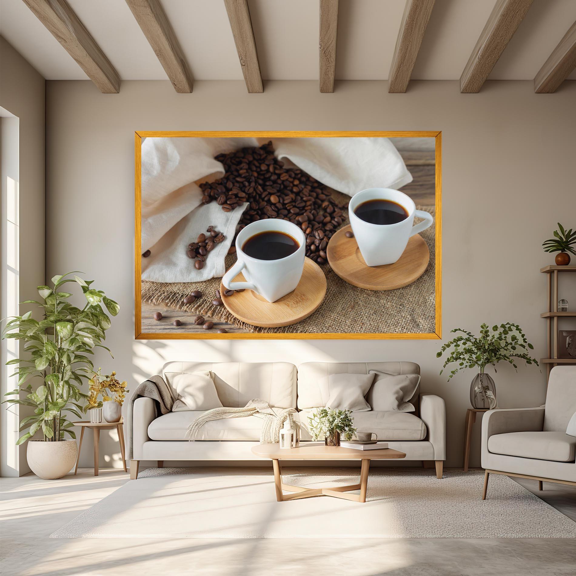 Картина на платно Fresh Espresso mockup 6