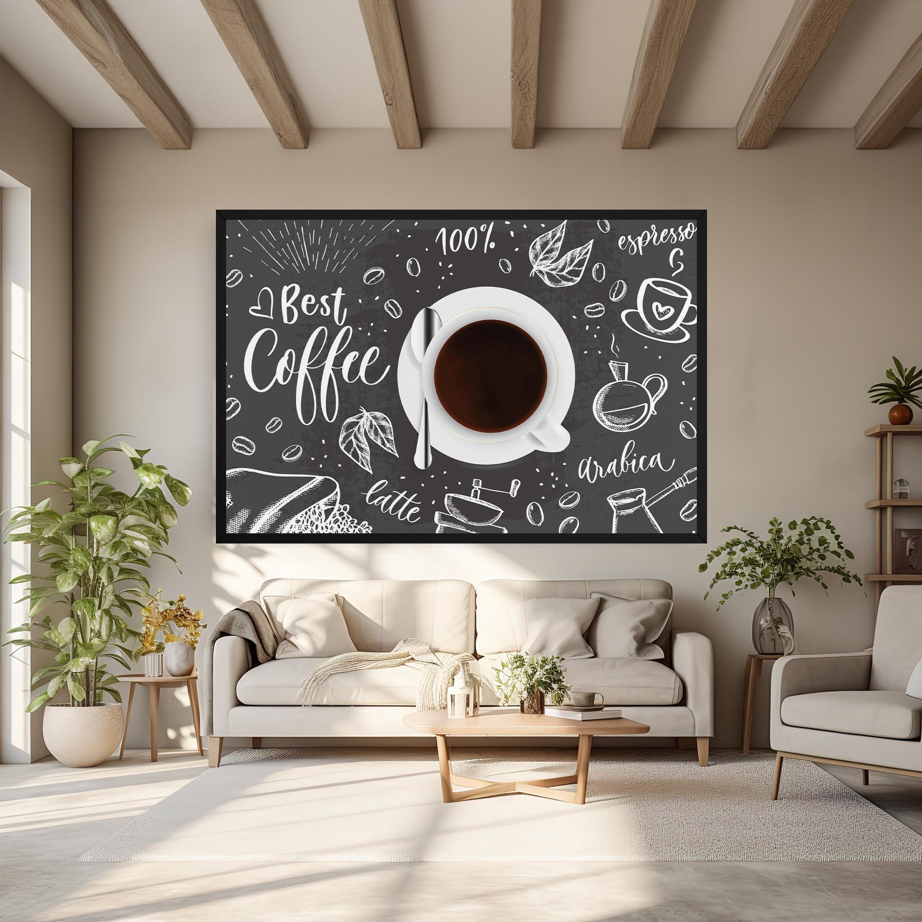 Картина на платно Best Coffee mockup 6