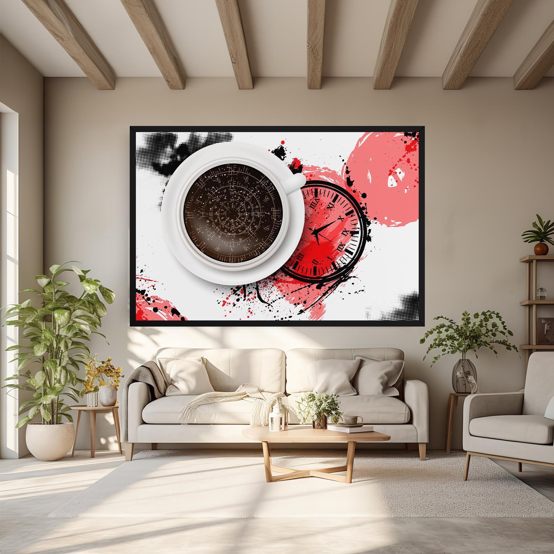 Картина на платно Coffee Reading mockup 6