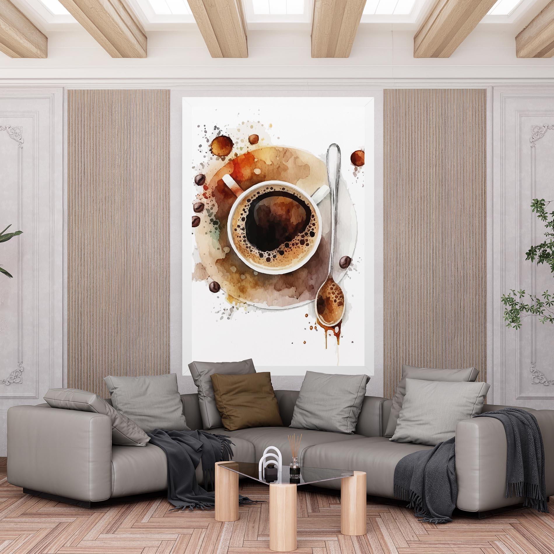 Картина на платно Coffee Liquid mockup 6