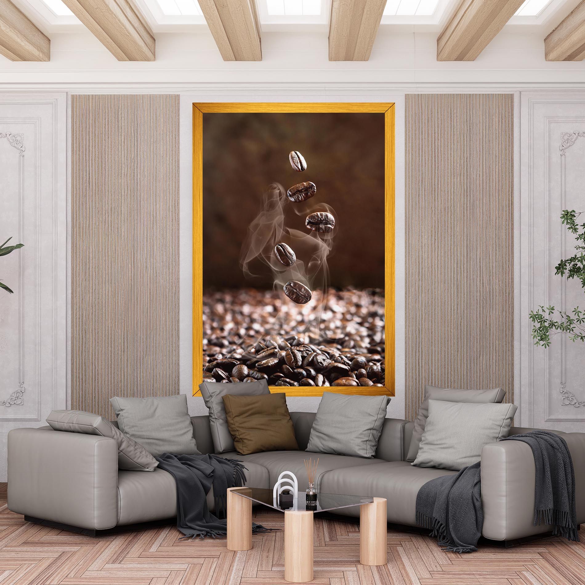 Close Up Falling Beans mockup 6