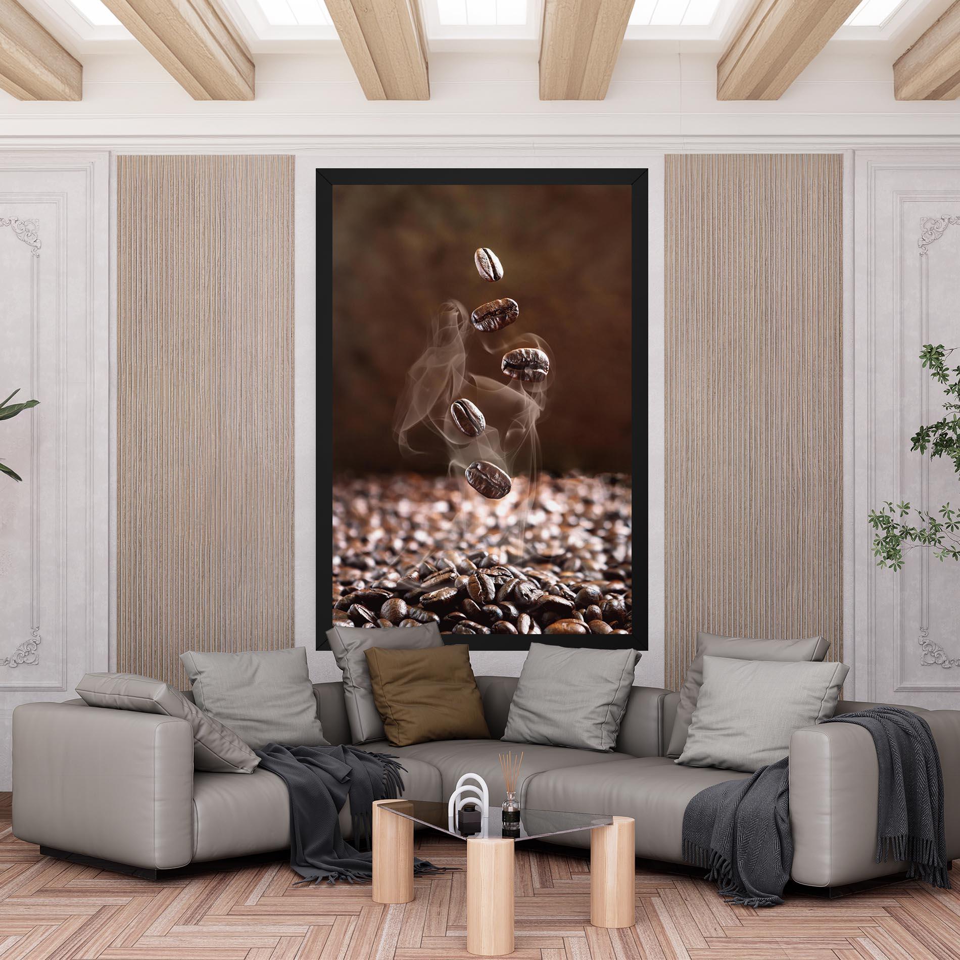 Картина на платно Close Up Falling Beans mockup 6