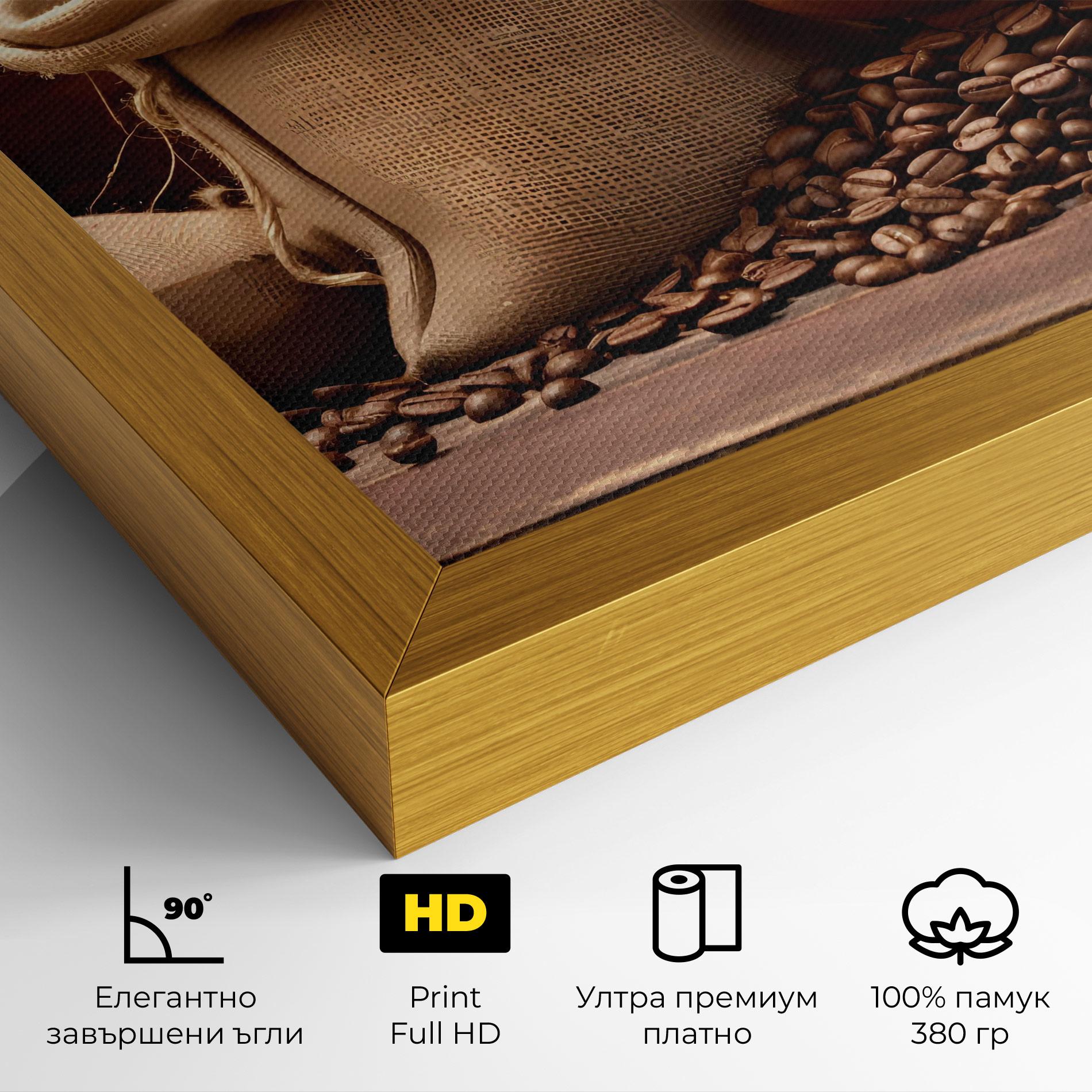 Картина на платно Big Bag Of Coffee Beans mockup 4