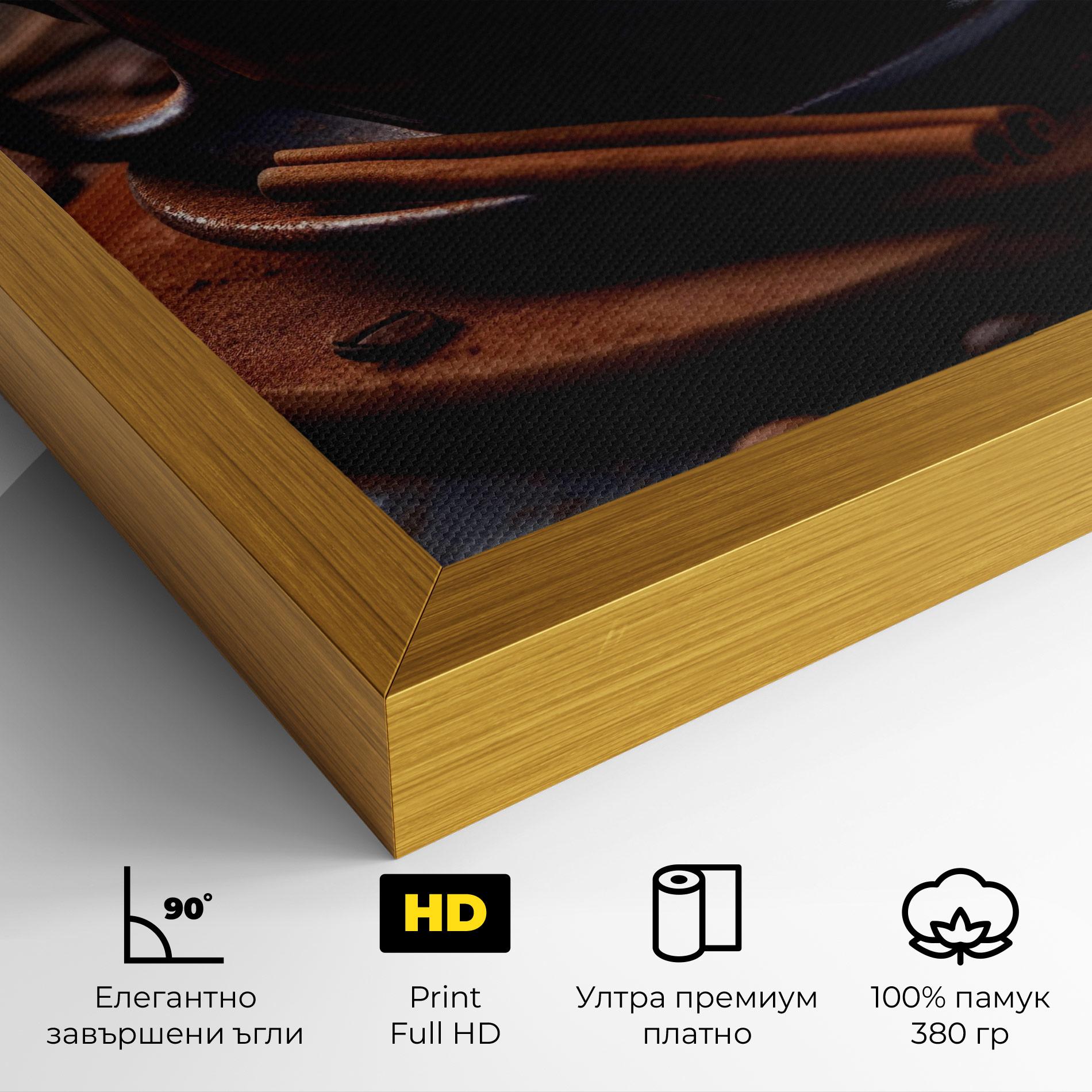 Картина на платно Cinnamon Coffee Cup mockup 4