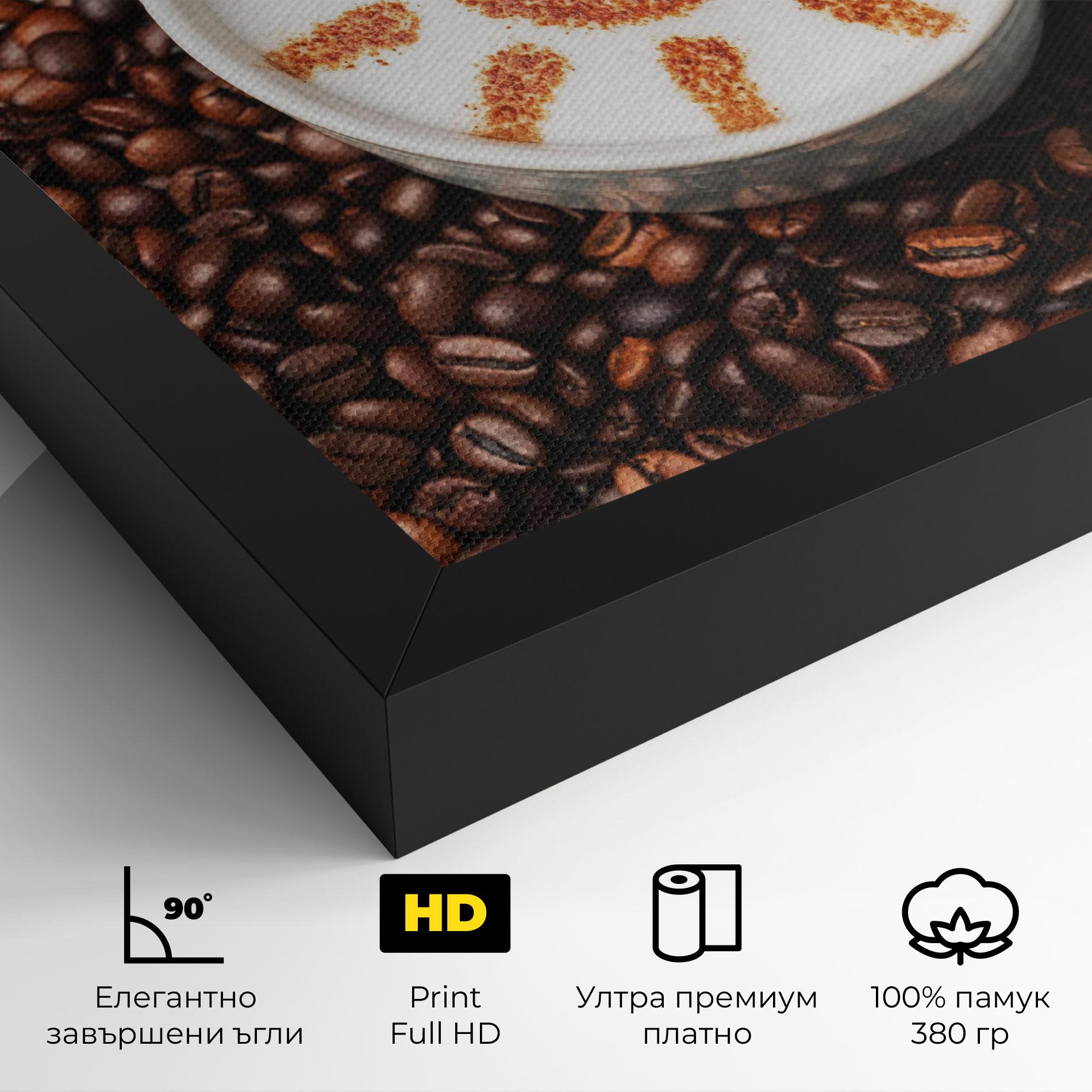 Картина на платно Sun Pattern Coffee mockup 4