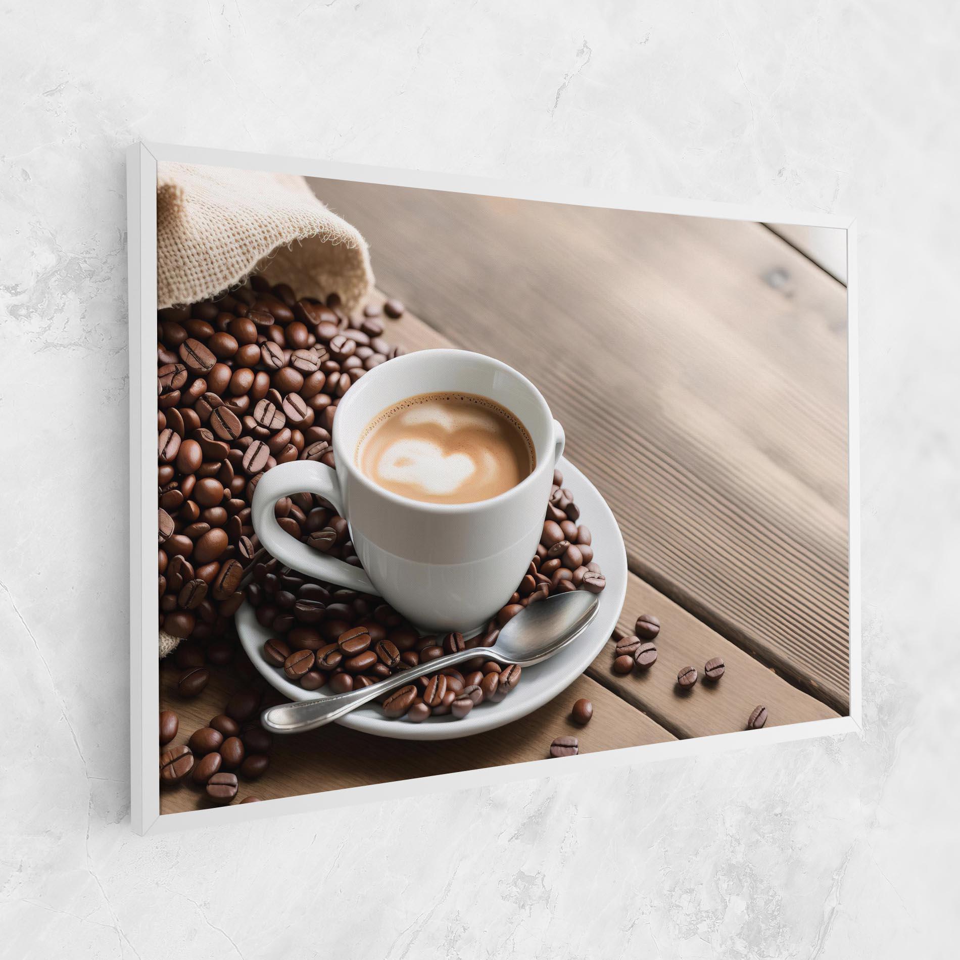 Картина на платно Coffee On Table mockup 1