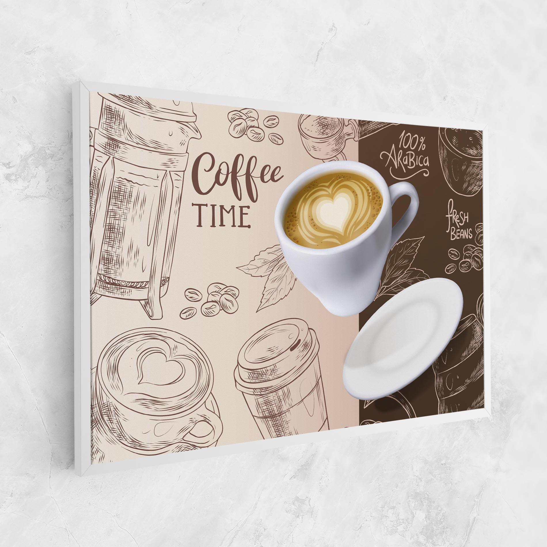 Картина на платно Coffee Time mockup 1