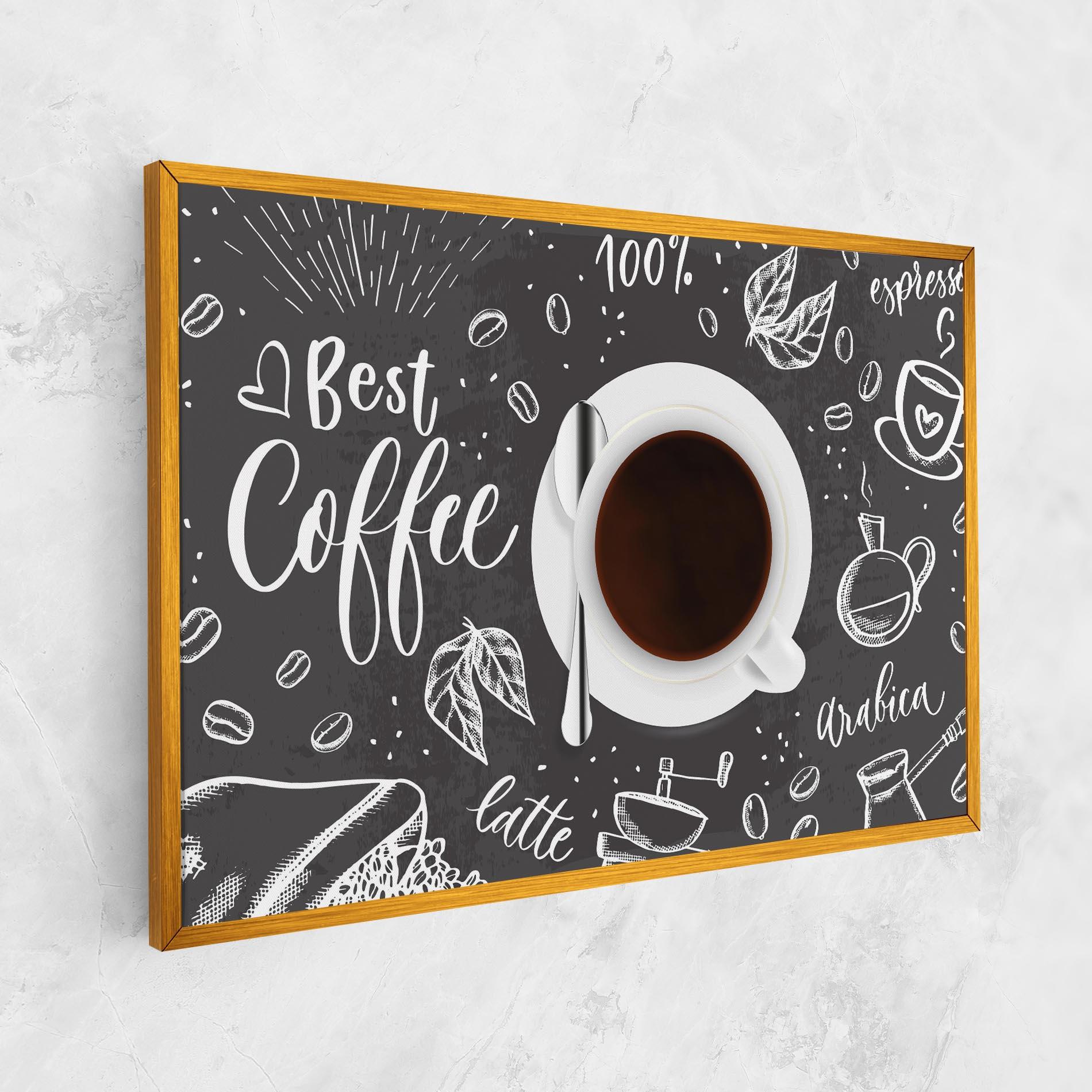 Картина на платно Best Coffee mockup 1