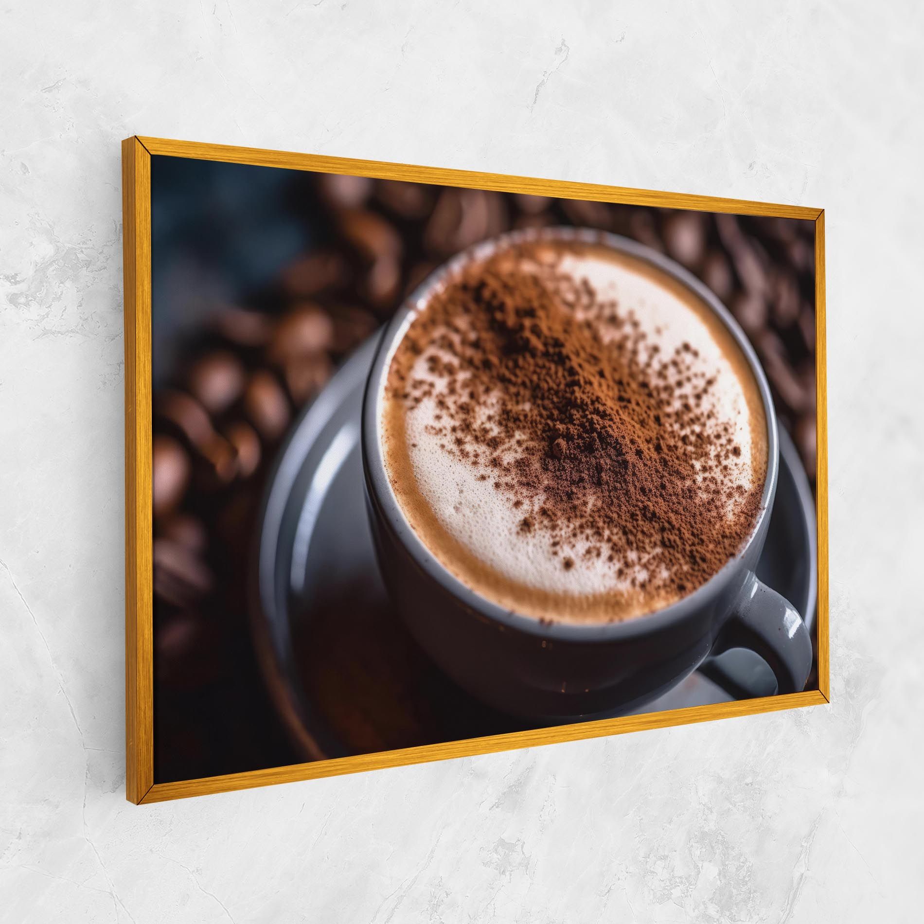 Cappuccino Coffee Close Up mockup 1