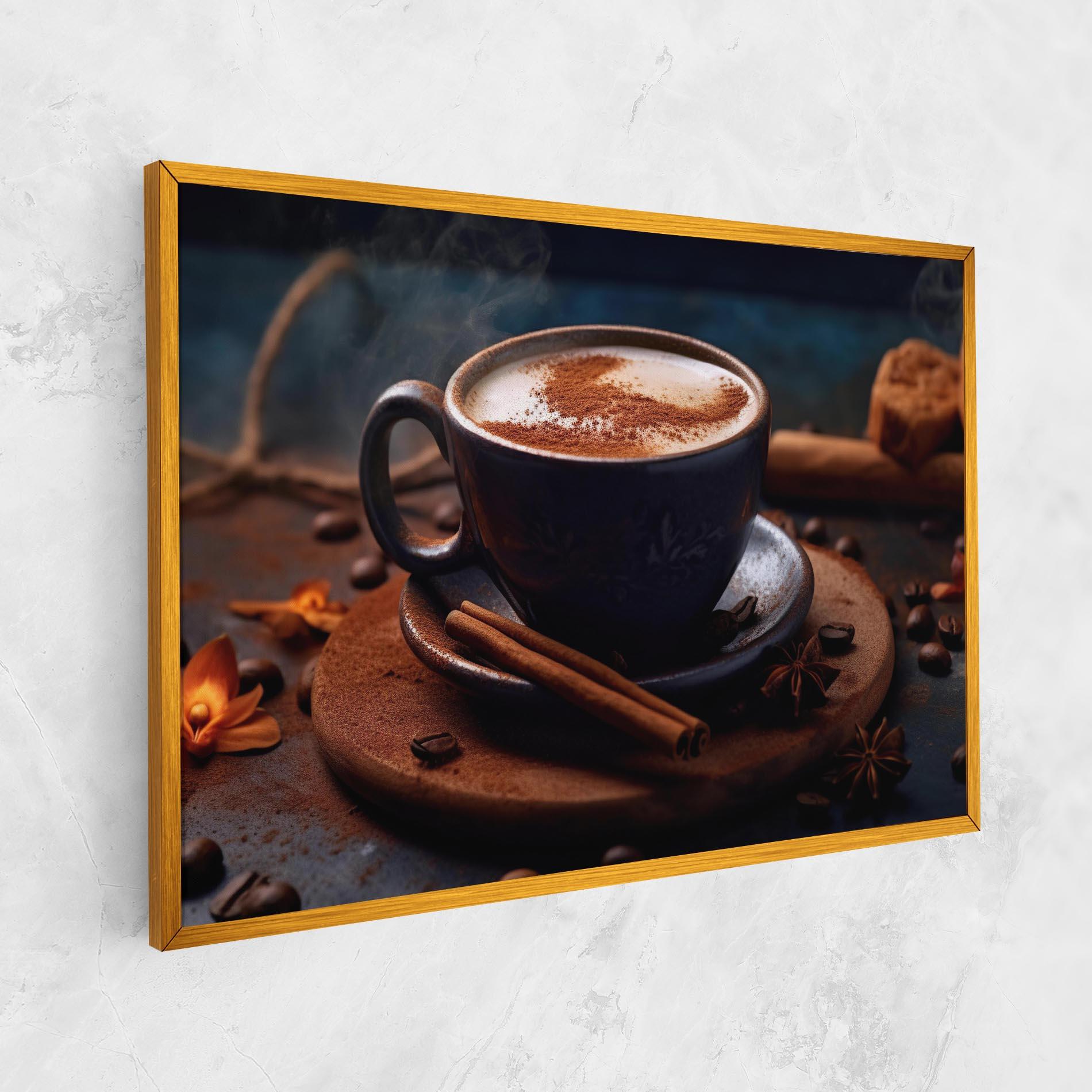 Картина на платно Cinnamon Coffee Cup mockup 1