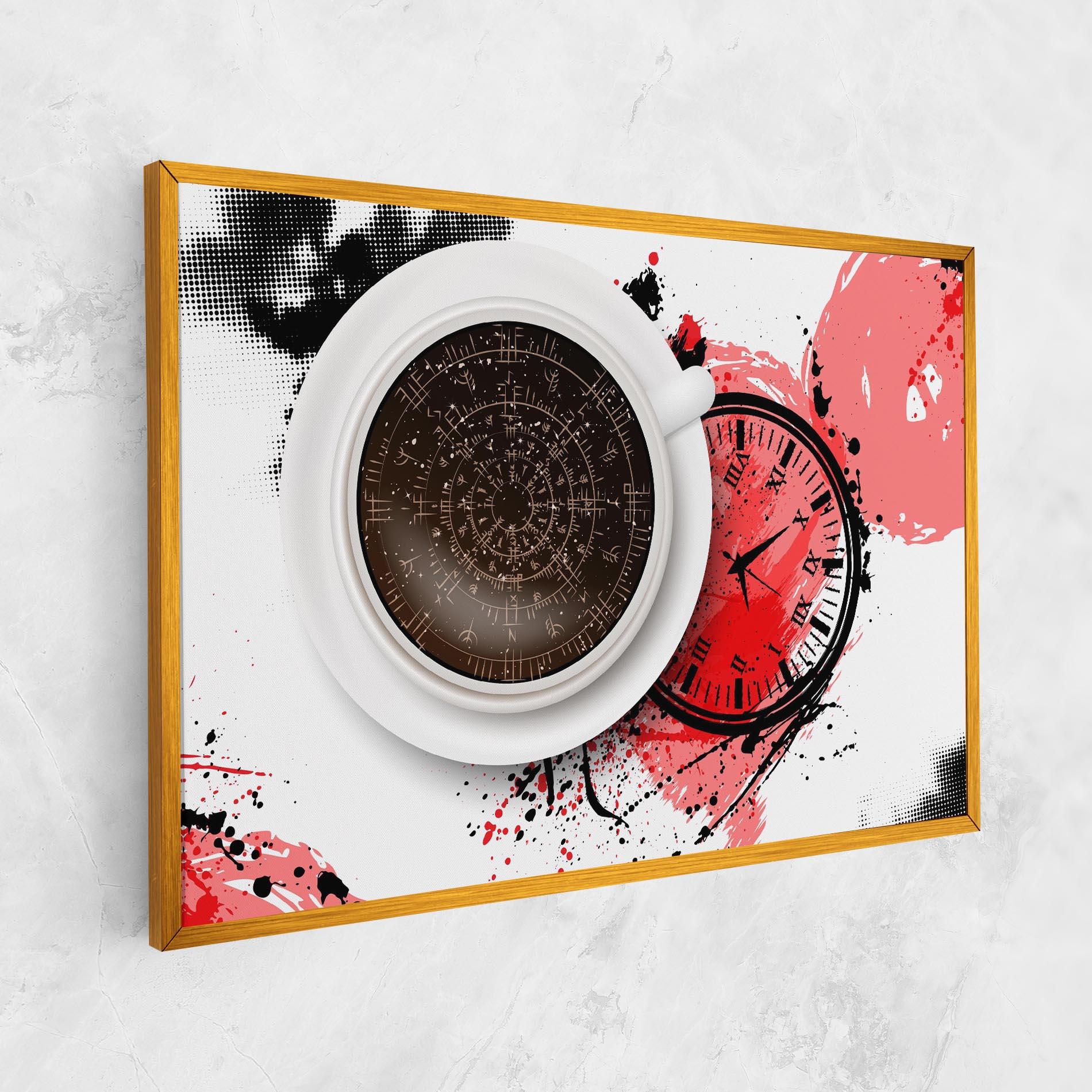 Картина на платно Coffee Reading mockup 1