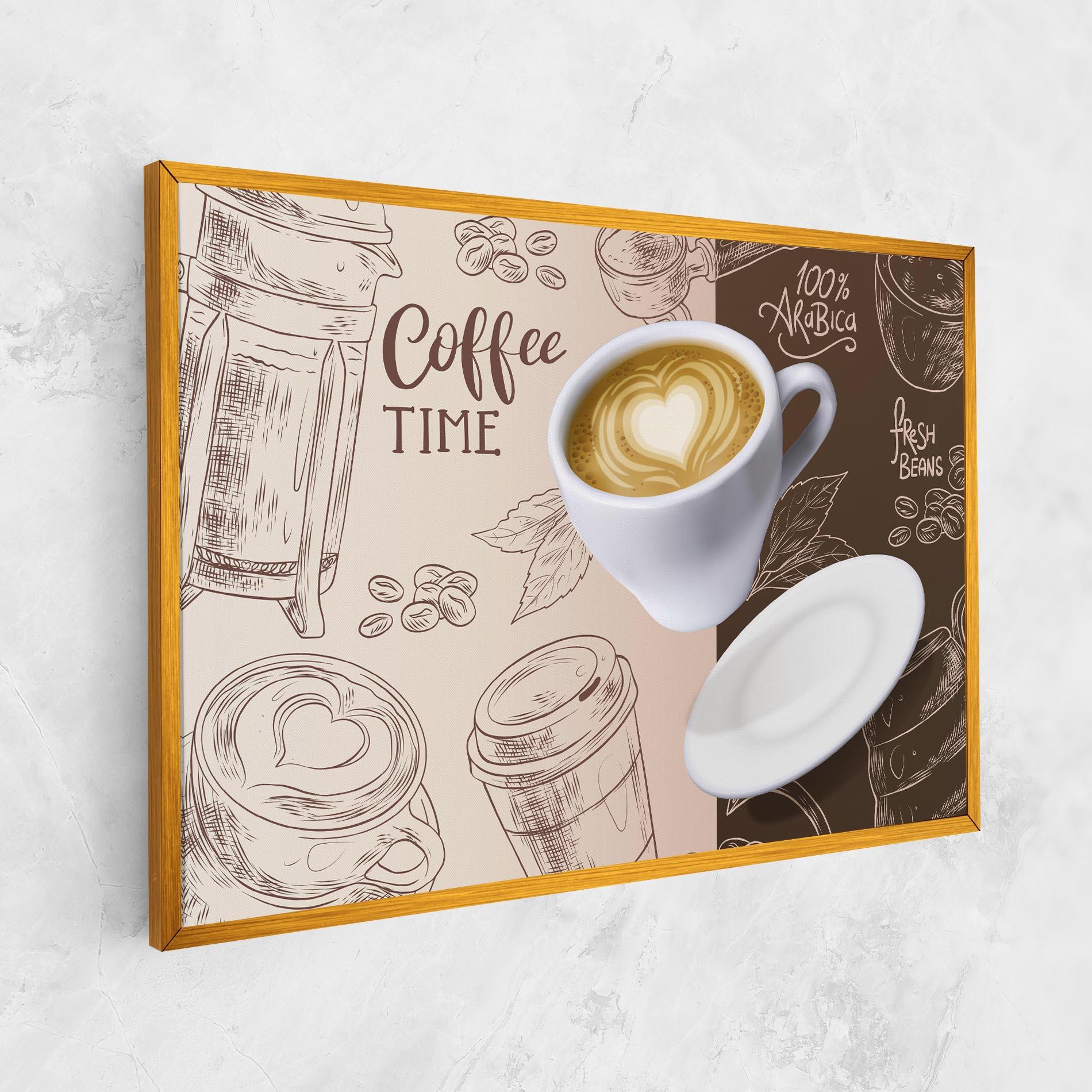 Картина на платно Coffee Time mockup 1
