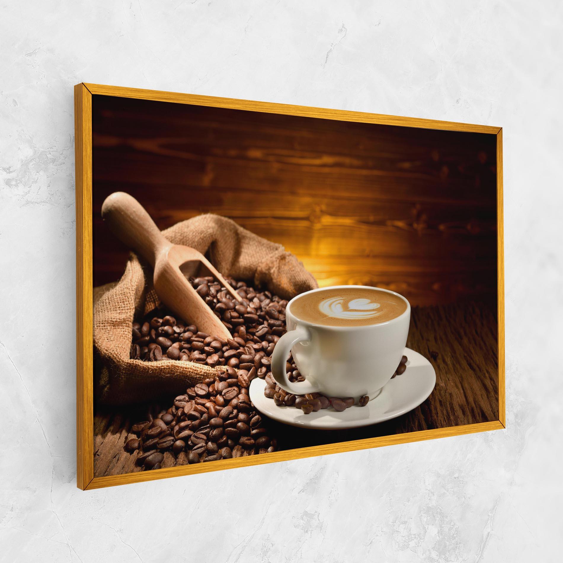 Картина на платно Latte Coffee mockup 1