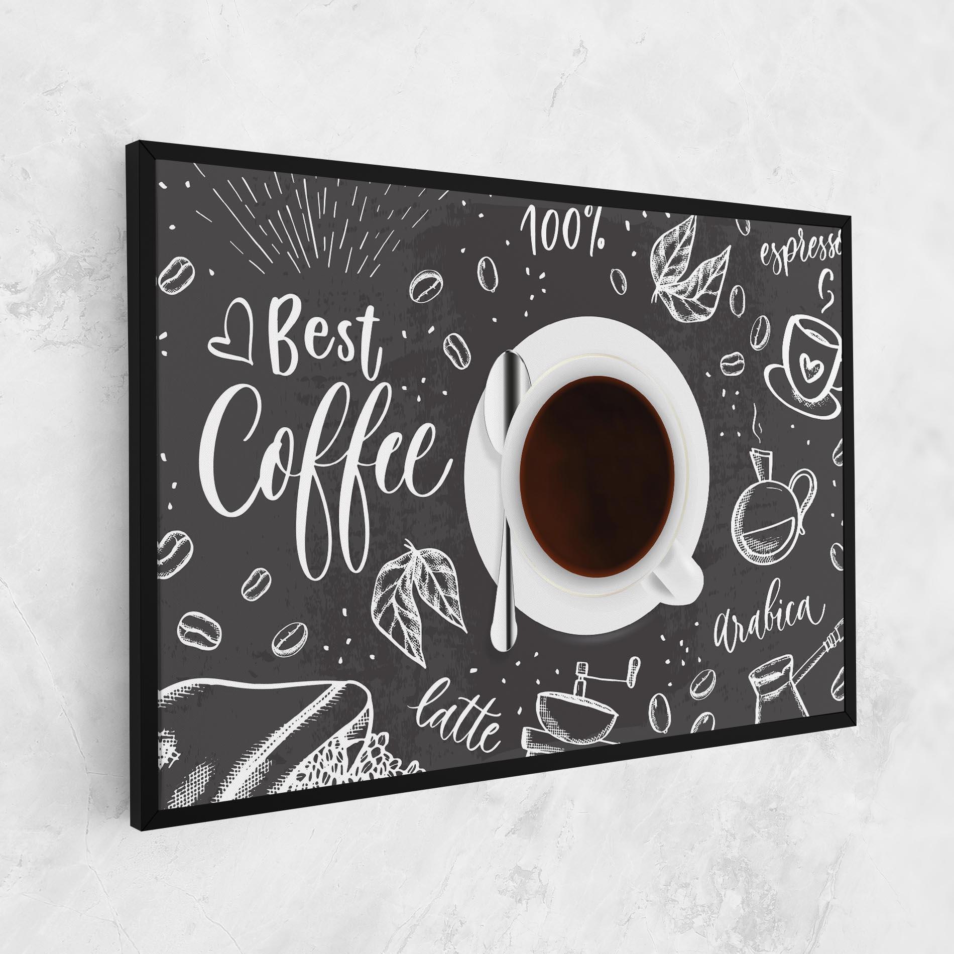 Картина на платно Best Coffee mockup 1