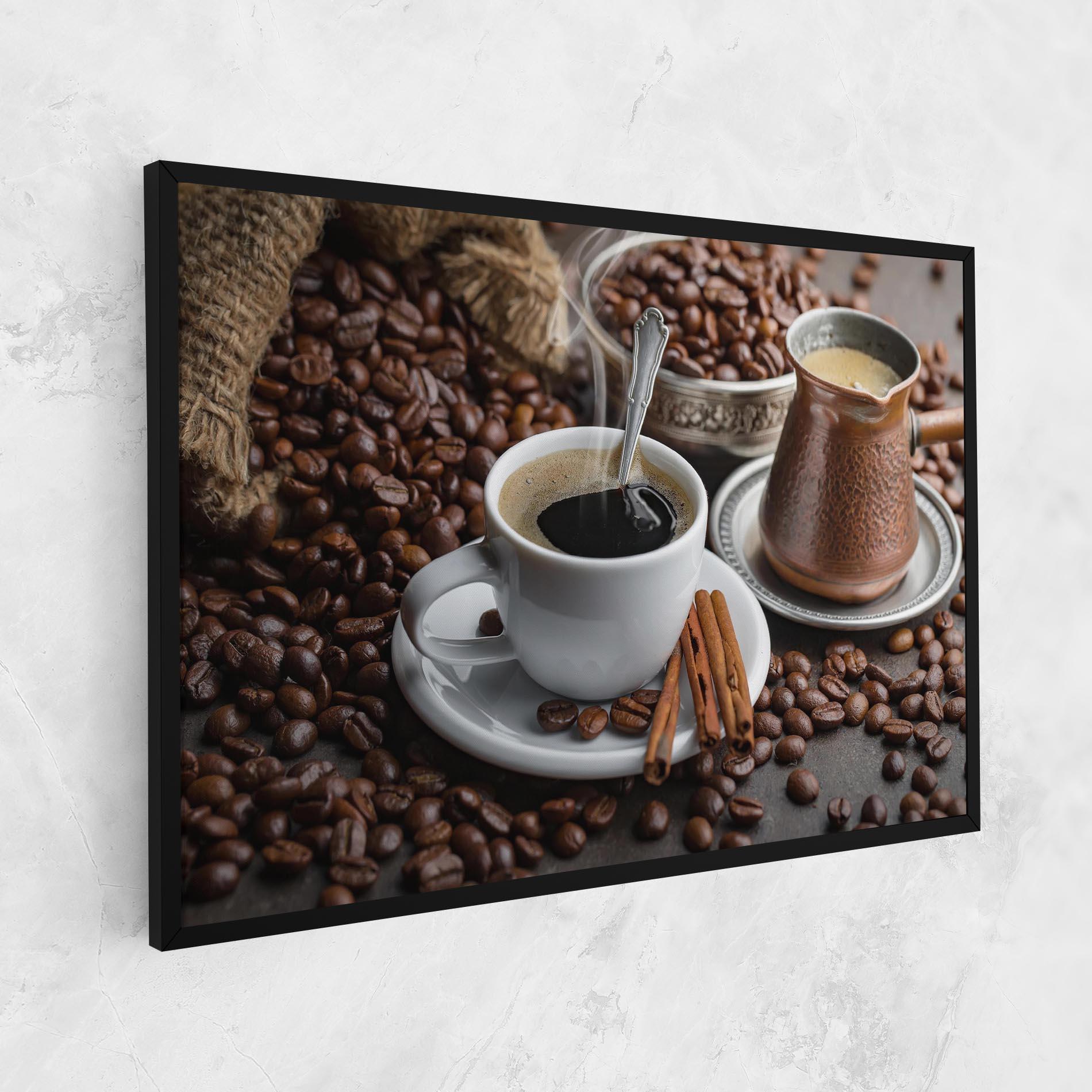 Картина на платно Black Coffee Beans mockup 1