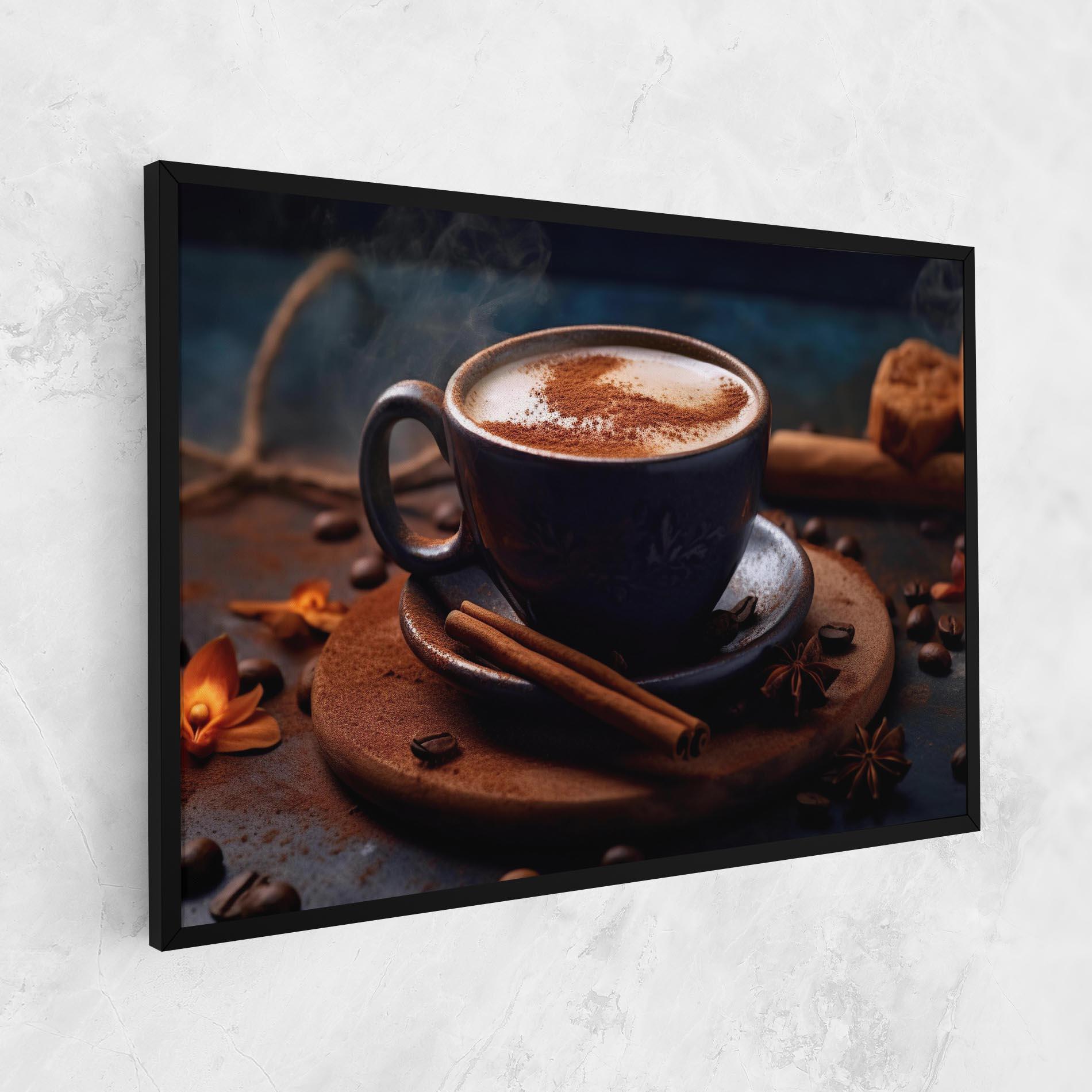Картина на платно Cinnamon Coffee Cup mockup 1