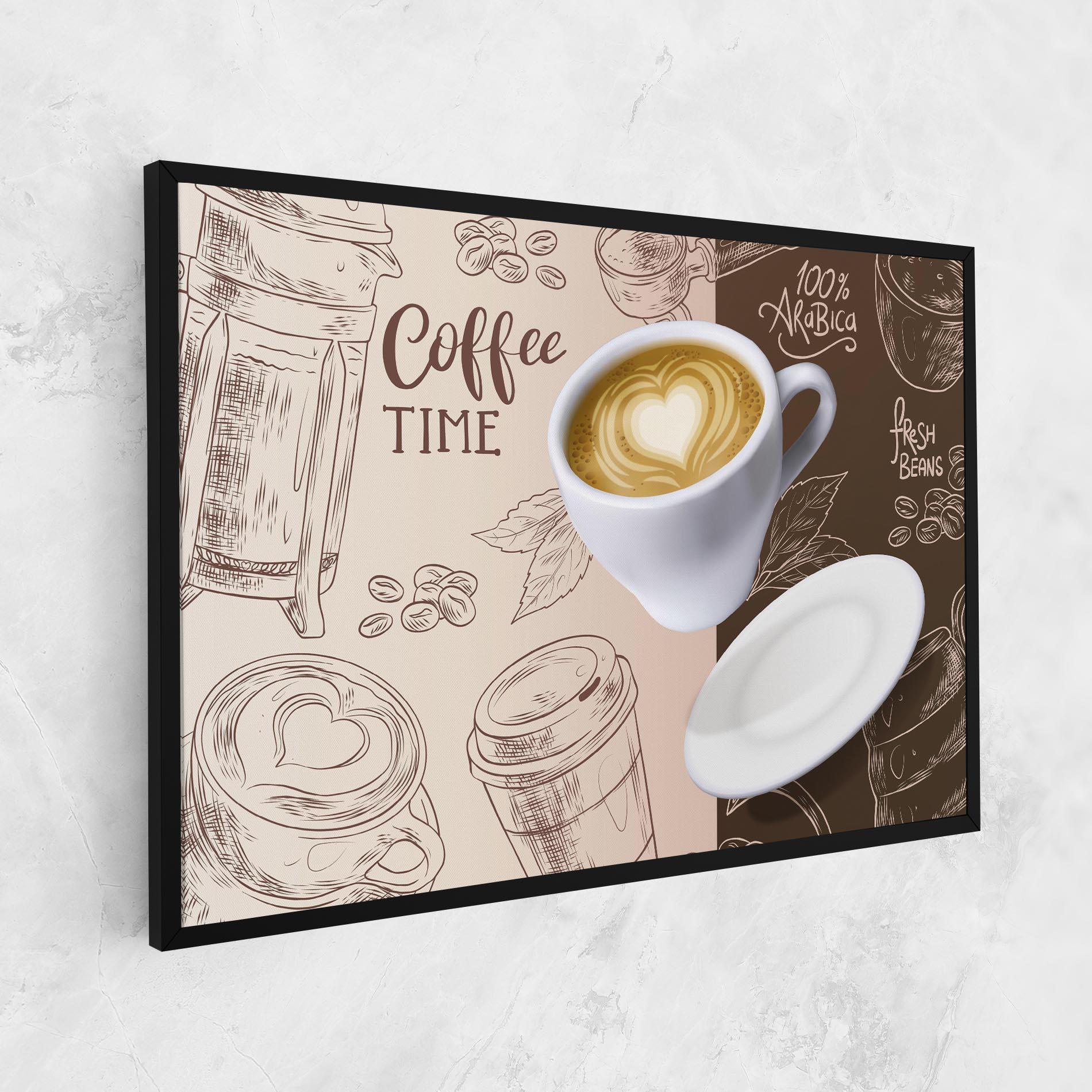 Картина на платно Coffee Time mockup 1