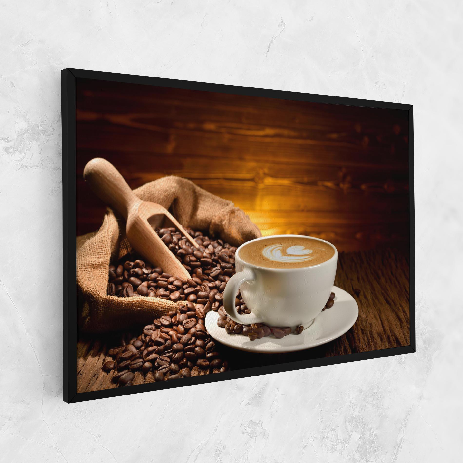 Картина на платно Latte Coffee mockup 1